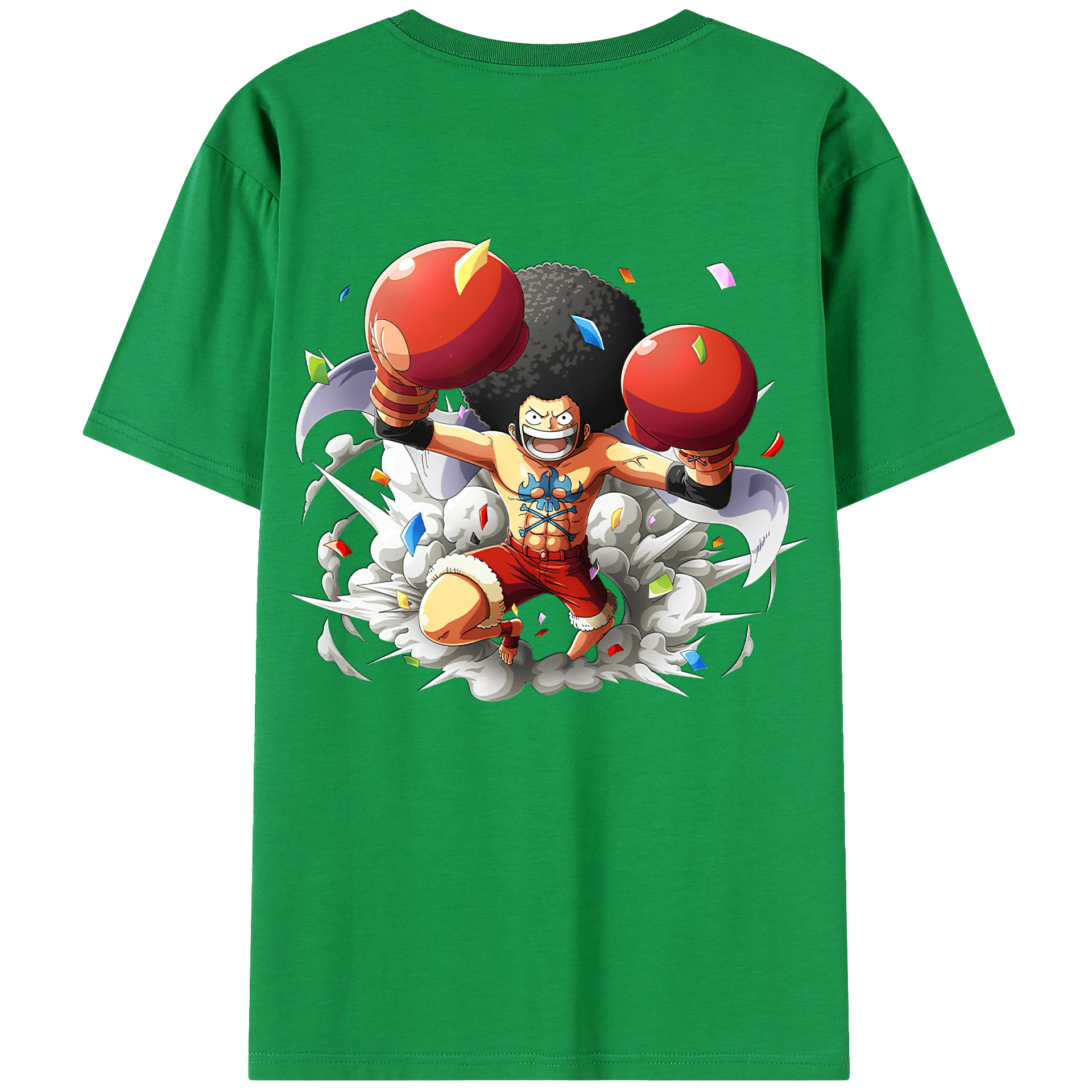 ワンピース モンキー・D・ルフィ ONE PIECE Monkey D. Luffy レディース半袖Tシャツ(バックプリント)