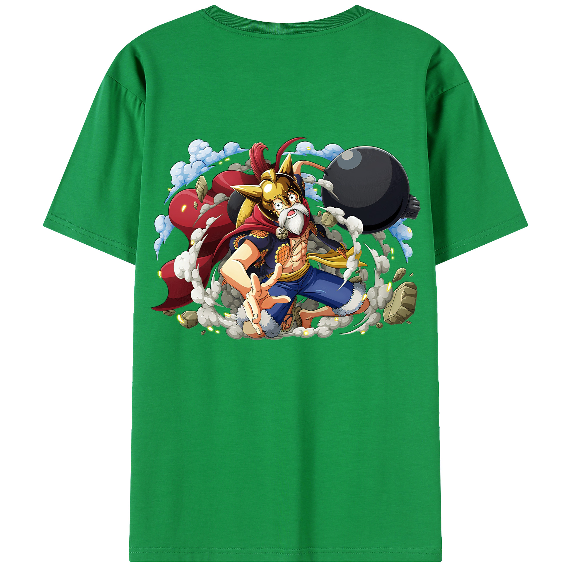 ワンピース モンキー・D・ルフィ ONE PIECE Monkey D. Luffy レディース半袖Tシャツ(バックプリント)