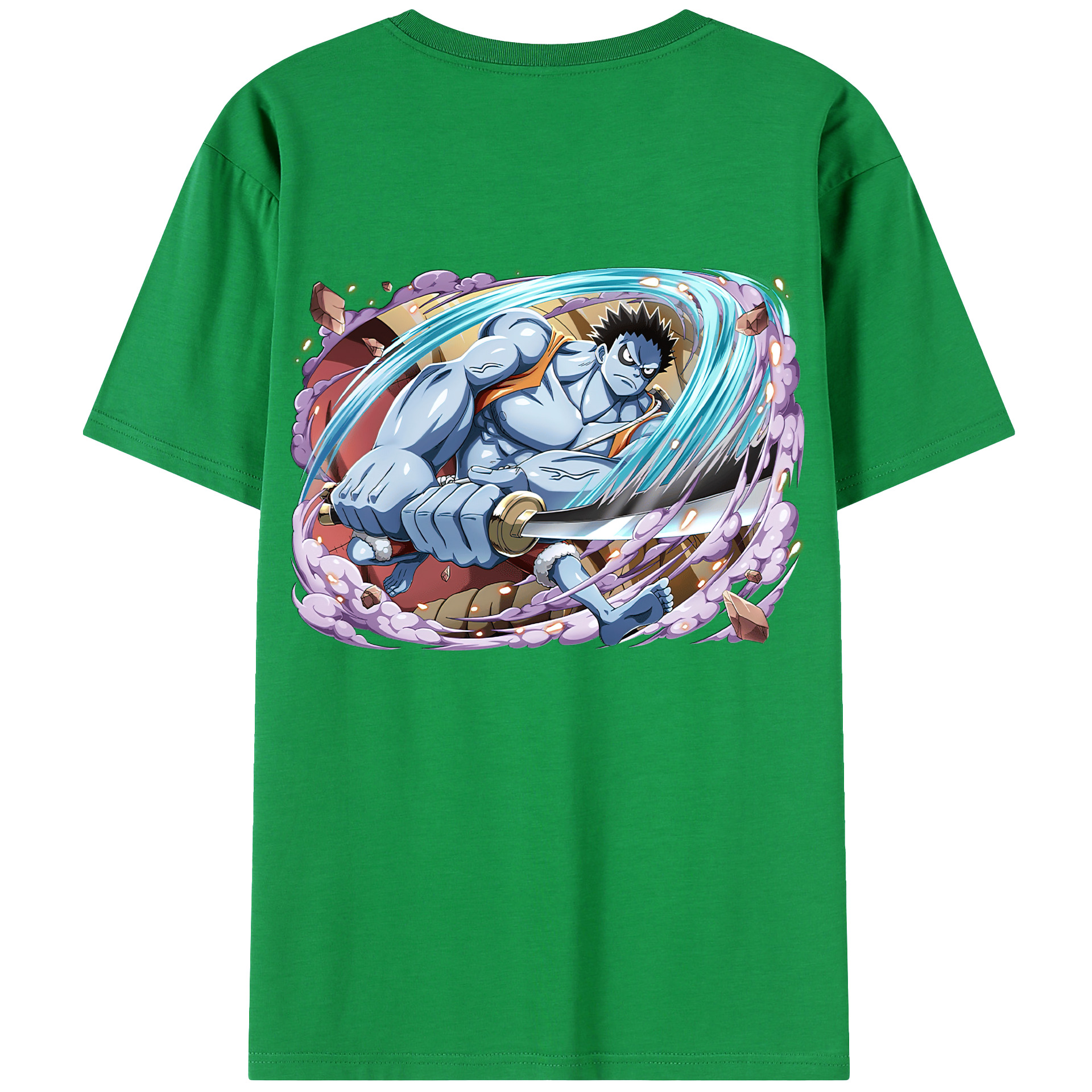 ワンピース モンキー・D・ルフィ ONE PIECE Monkey D. Luffy レディース半袖Tシャツ(バックプリント)