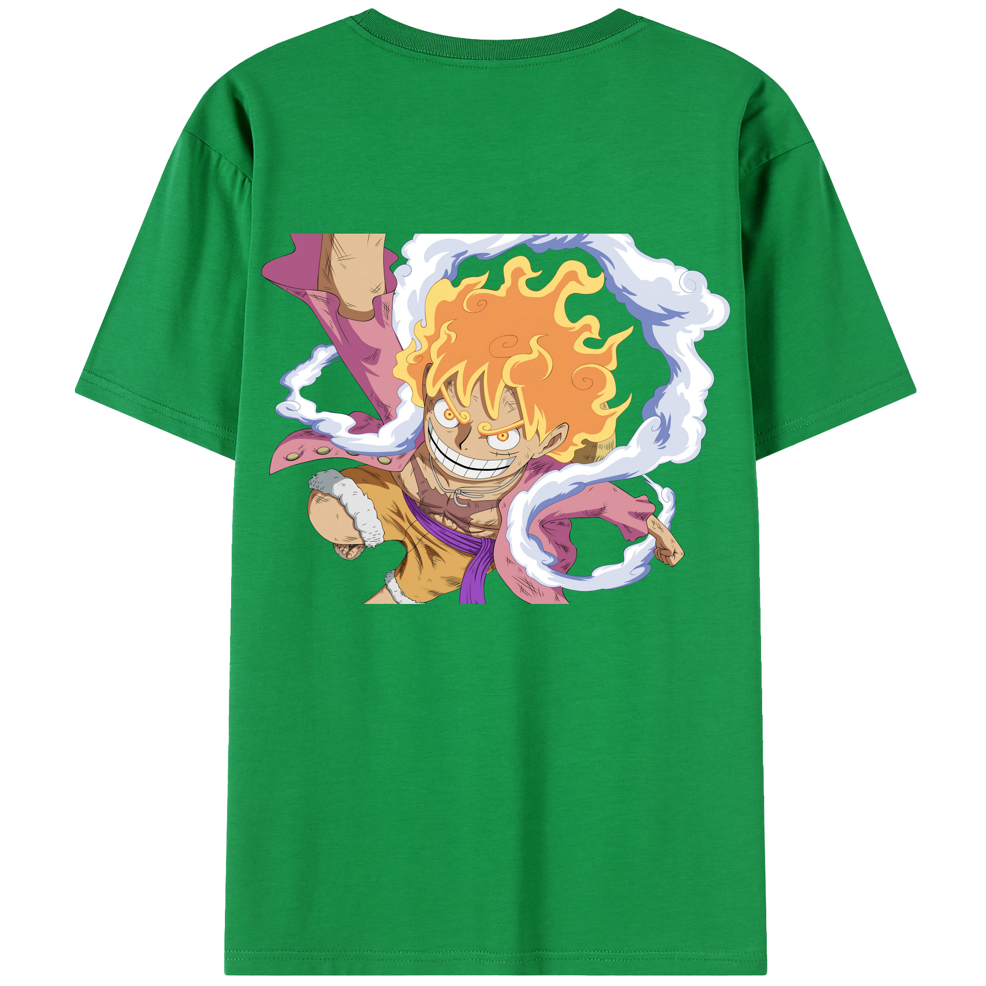 ワンピース モンキー・D・ルフィ ONE PIECE Monkey D. Luffy レディース半袖Tシャツ(バックプリント)