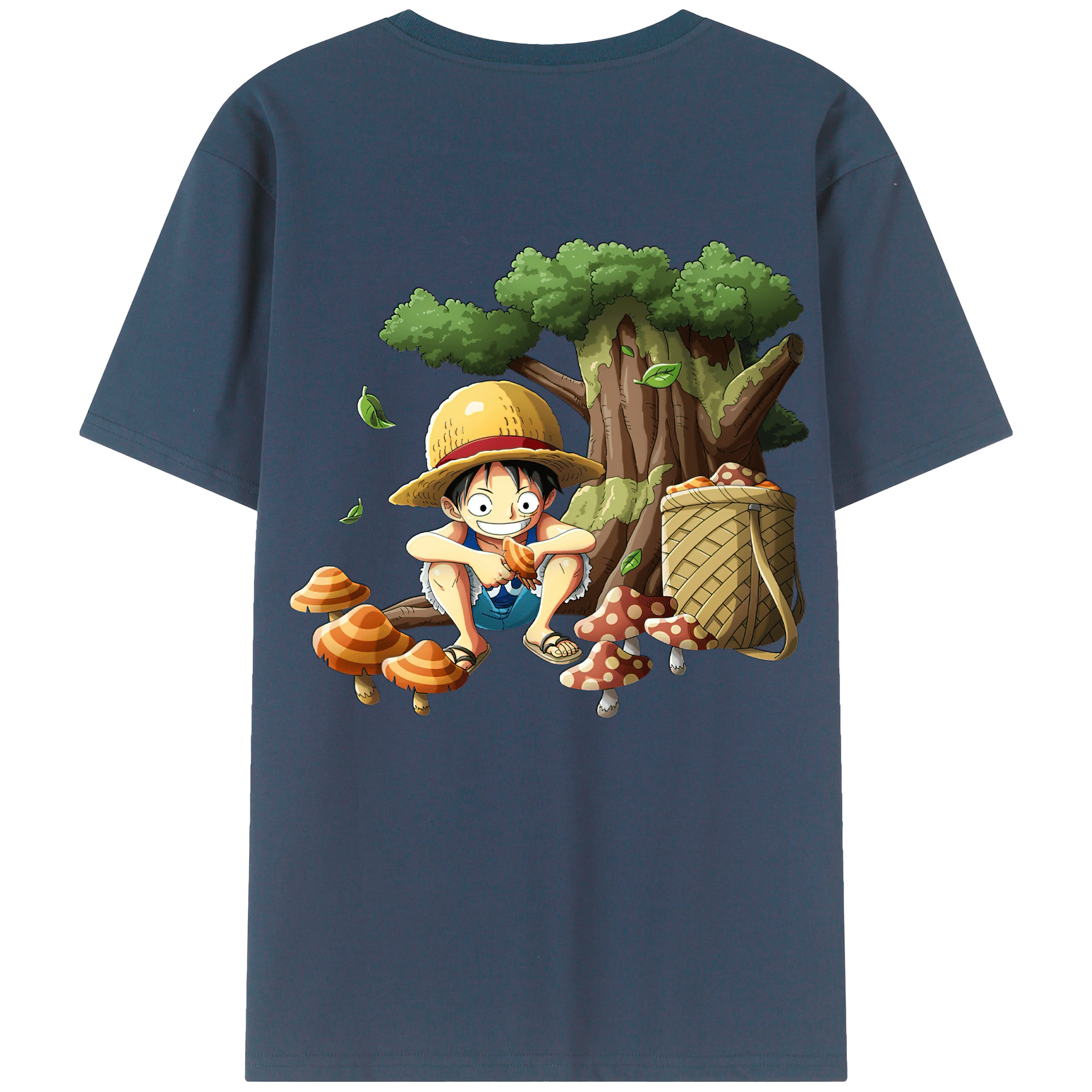 （画像用） ワンピース モンキー・D・ルフィ ONE PIECE Monkey D. Luffy レディース半袖Tシャツ(バックプリント)