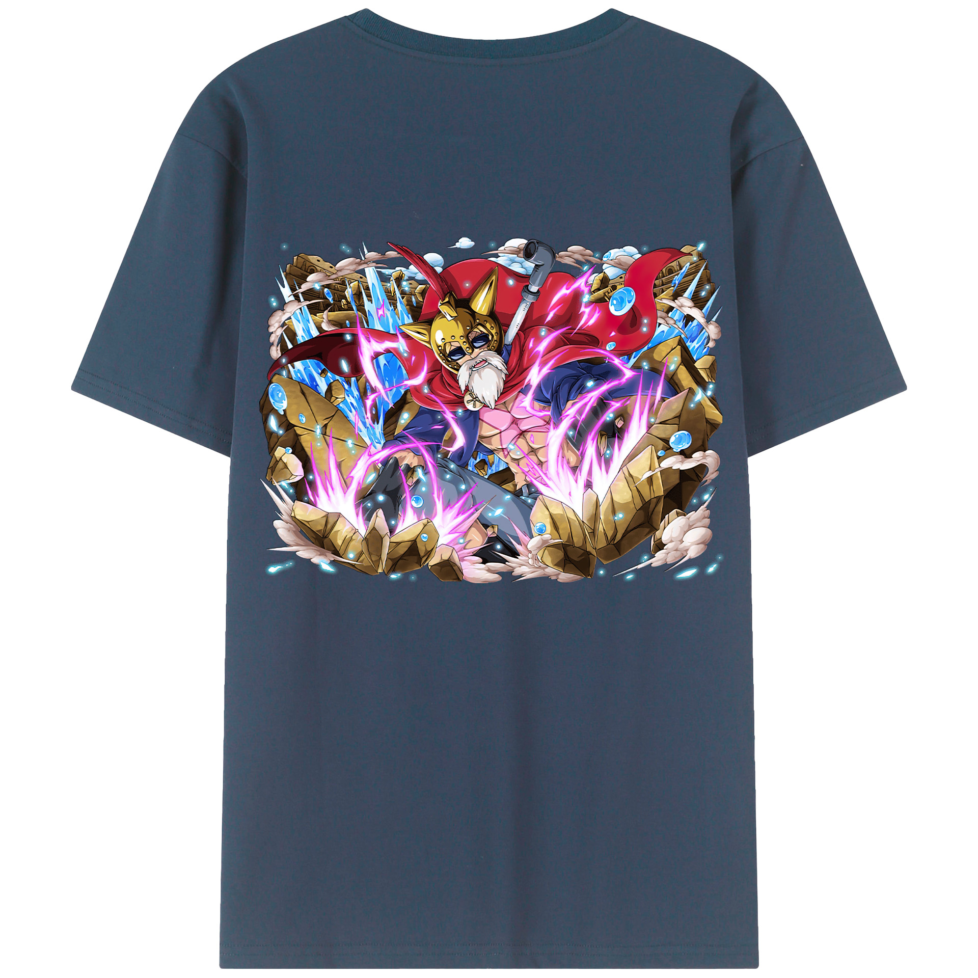 ワンピース モンキー・D・ルフィ ONE PIECE Monkey D. Luffy レディース半袖Tシャツ(バックプリント)