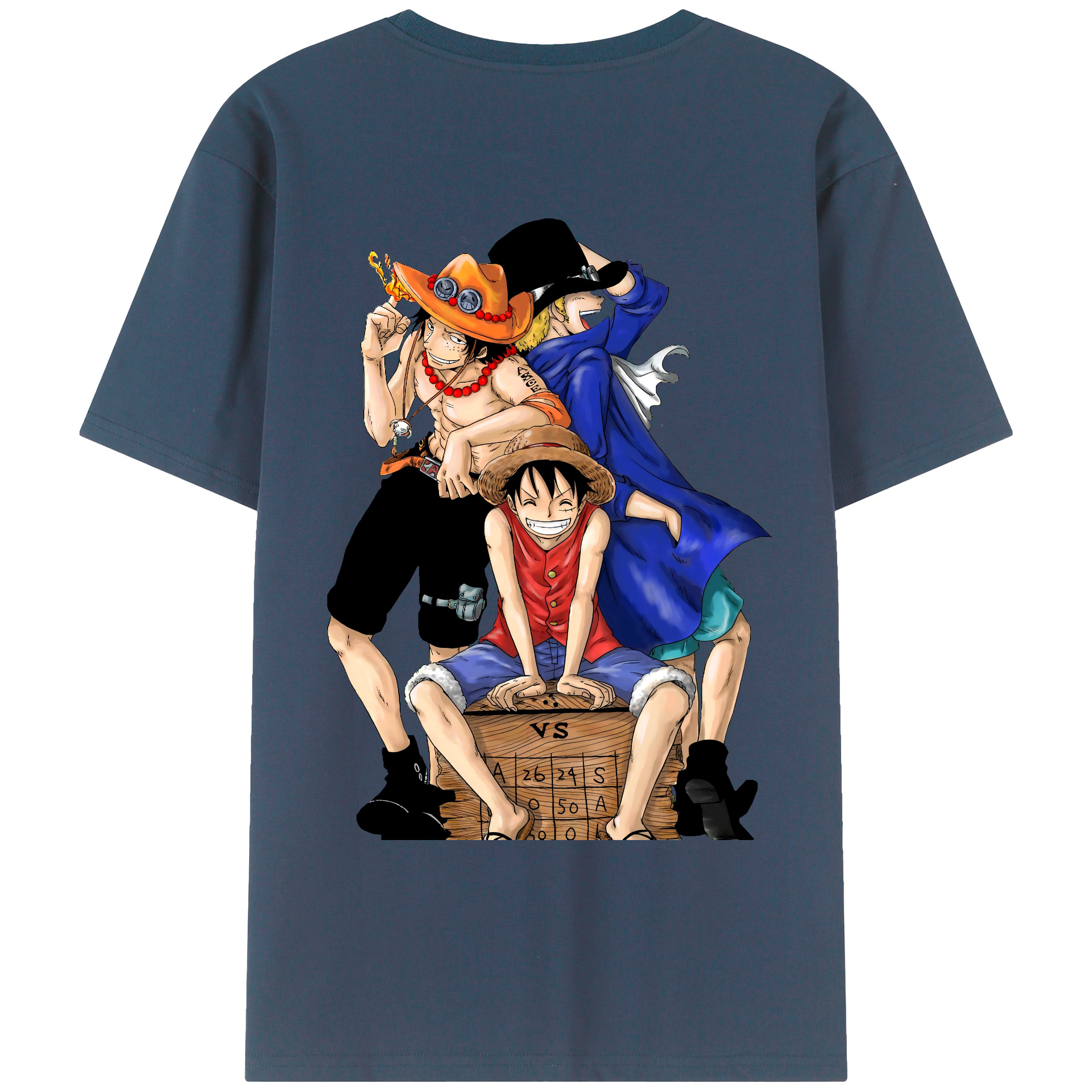 ワンピース モンキー・D・ルフィ ONE PIECE Monkey D. Luffy レディース半袖Tシャツ(バックプリント)