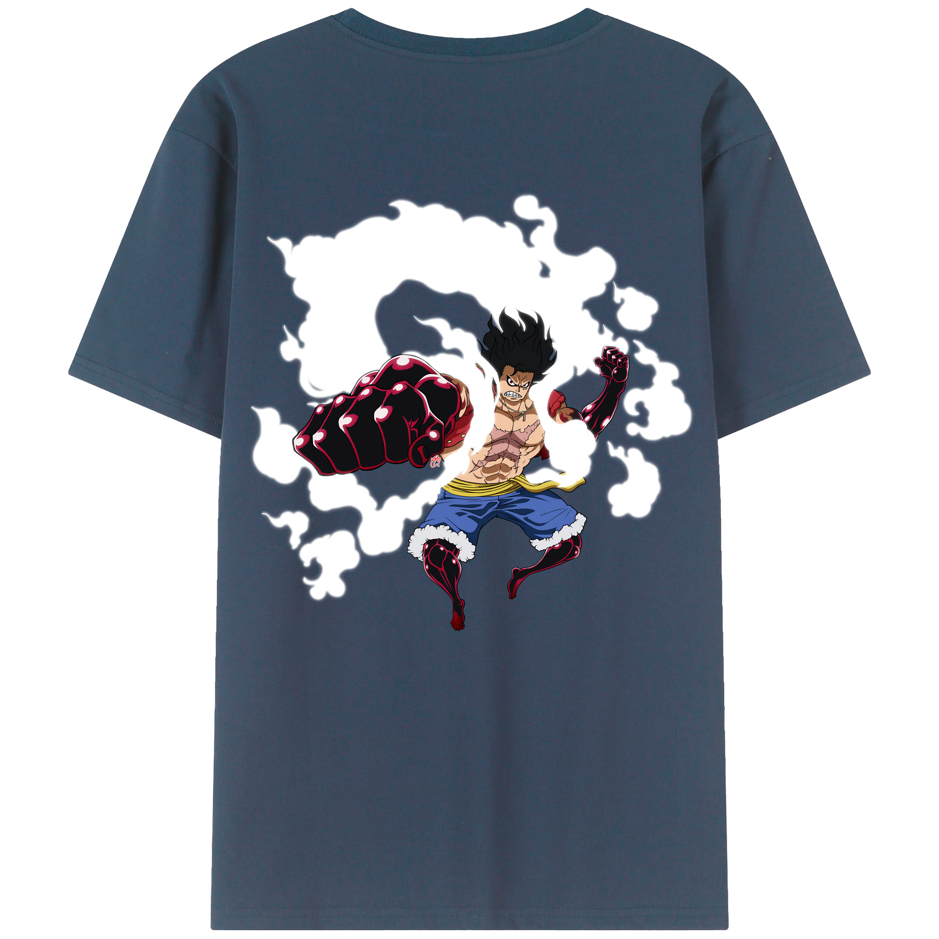 ワンピース モンキー・D・ルフィ ONE PIECE Monkey D. Luffy レディース半袖Tシャツ(バックプリント)