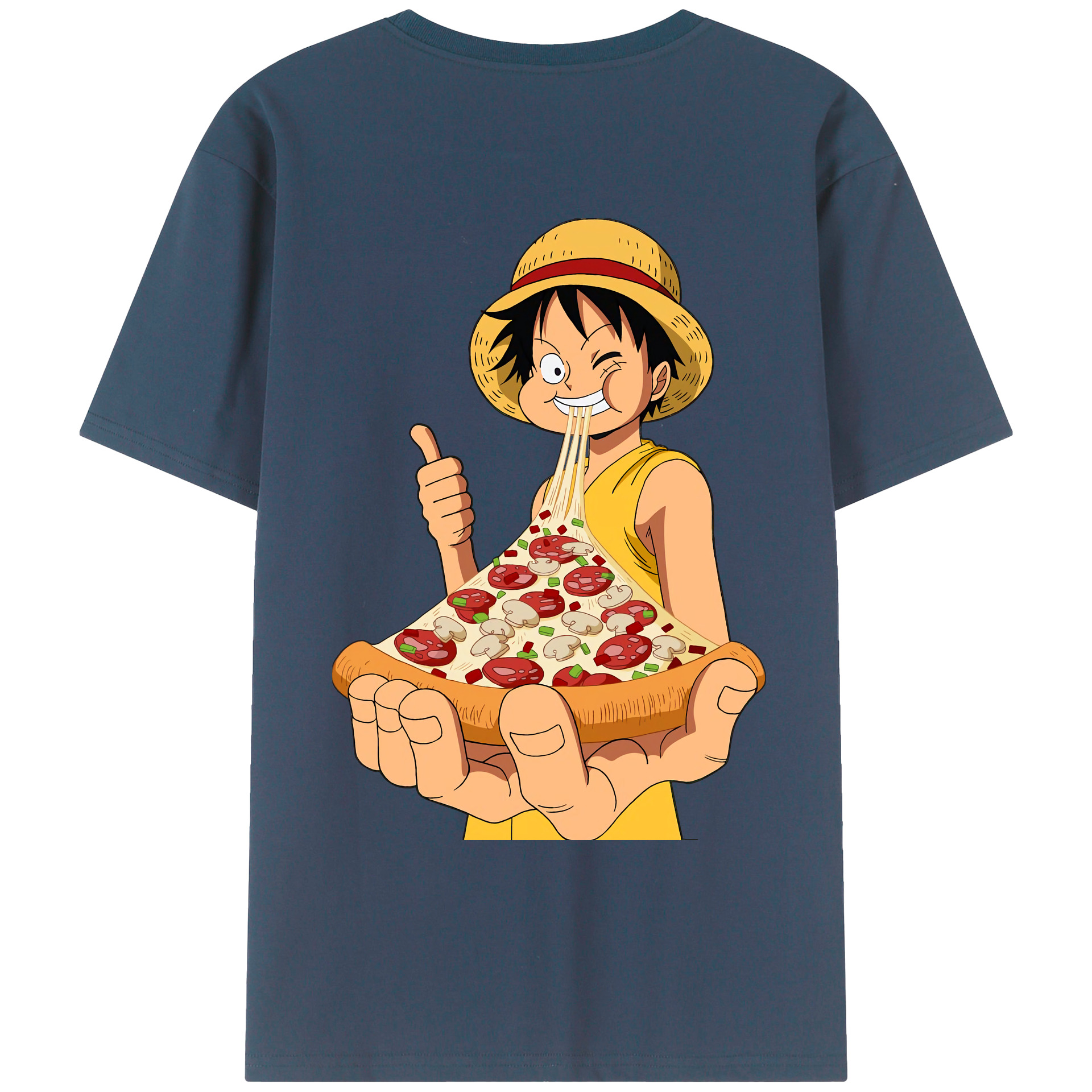 ワンピース モンキー・D・ルフィ ONE PIECE Monkey D. Luffy レディース半袖Tシャツ(バックプリント)
