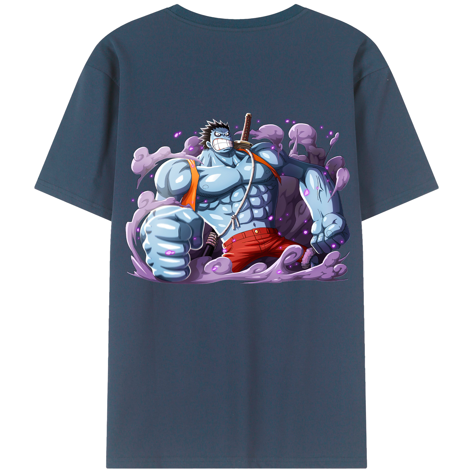 ワンピース モンキー・D・ルフィ ONE PIECE Monkey D. Luffy レディース半袖Tシャツ(バックプリント)
