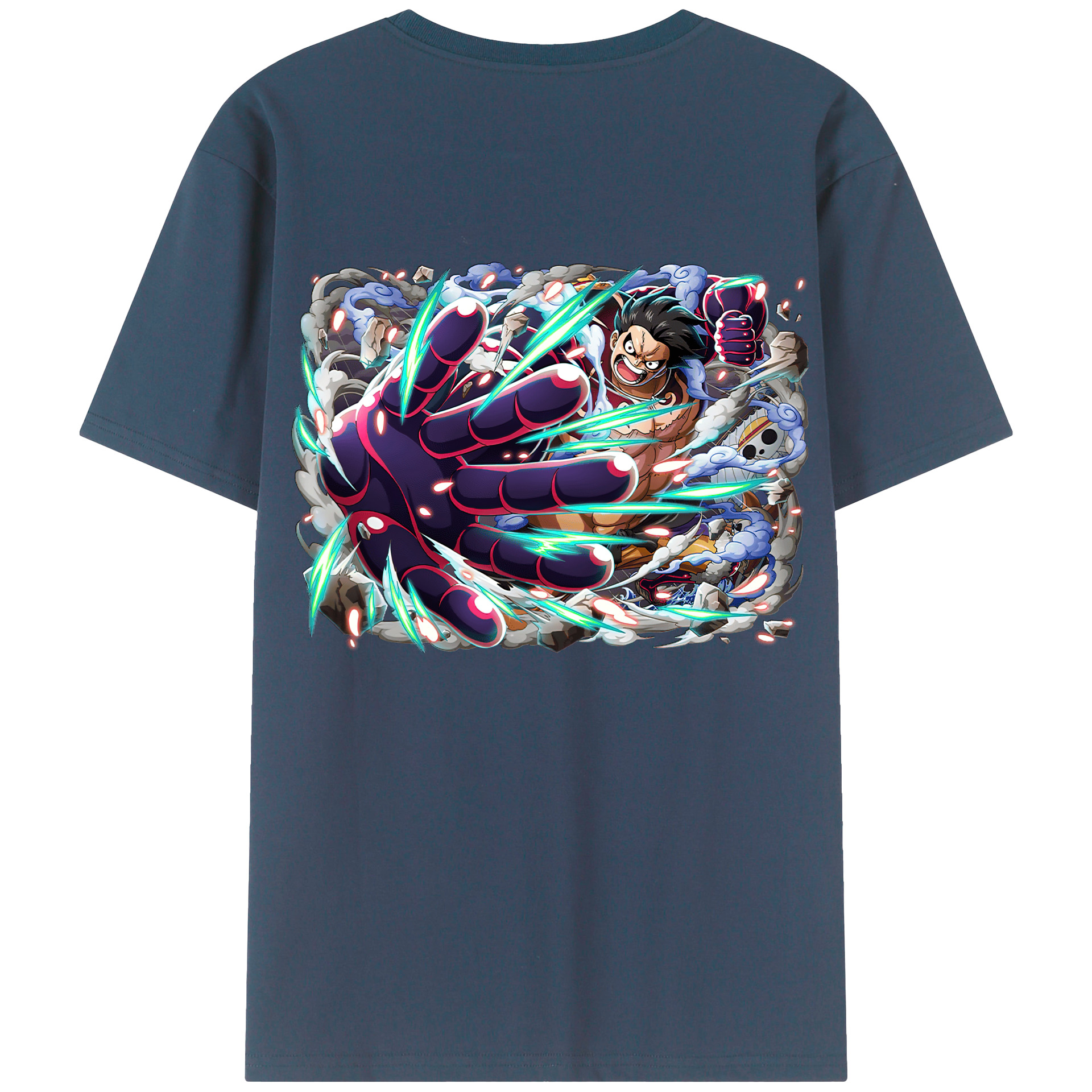 ワンピース モンキー・D・ルフィ ONE PIECE Monkey D. Luffy レディース半袖Tシャツ(バックプリント)