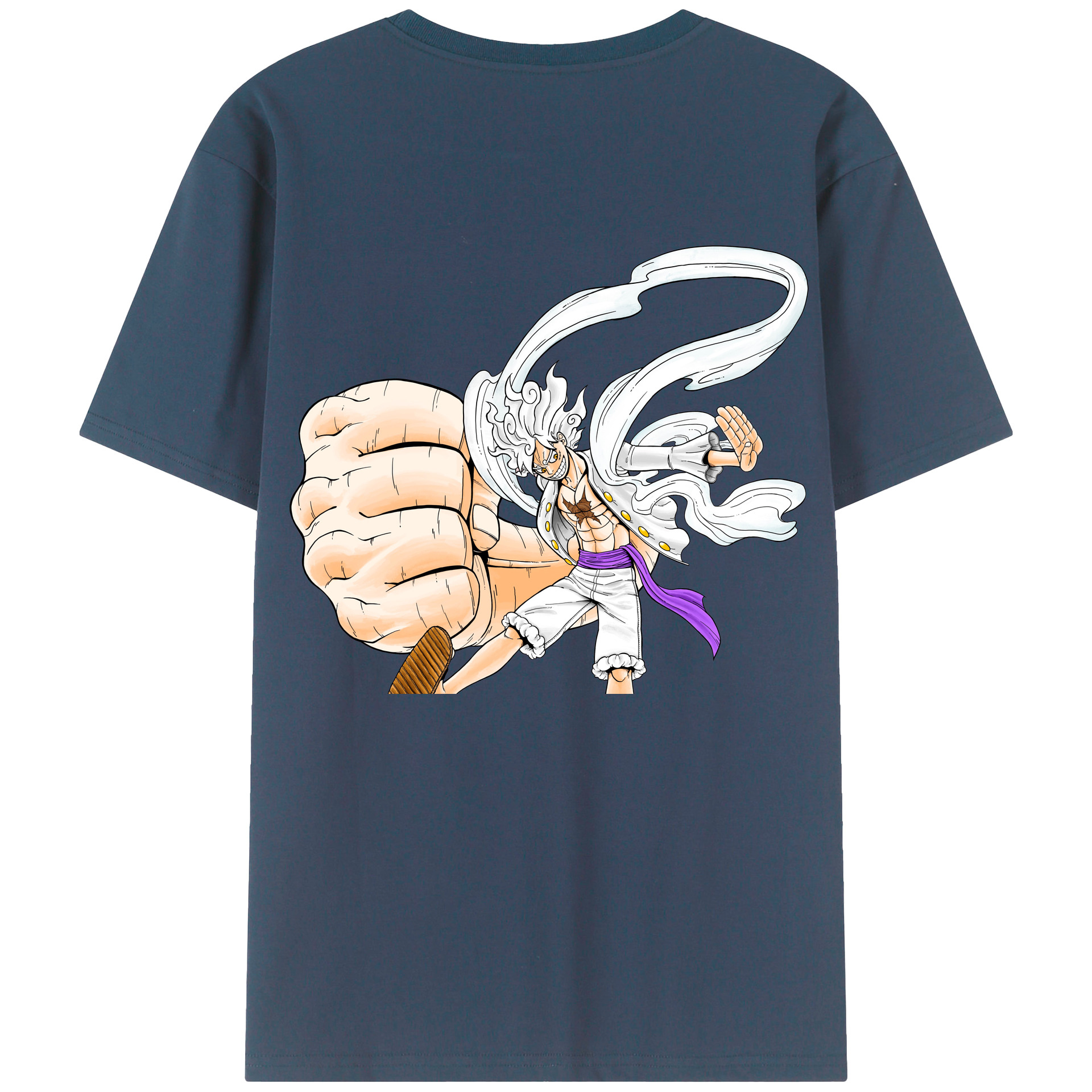 ワンピース モンキー・D・ルフィ ONE PIECE Monkey D. Luffy レディース半袖Tシャツ(バックプリント)