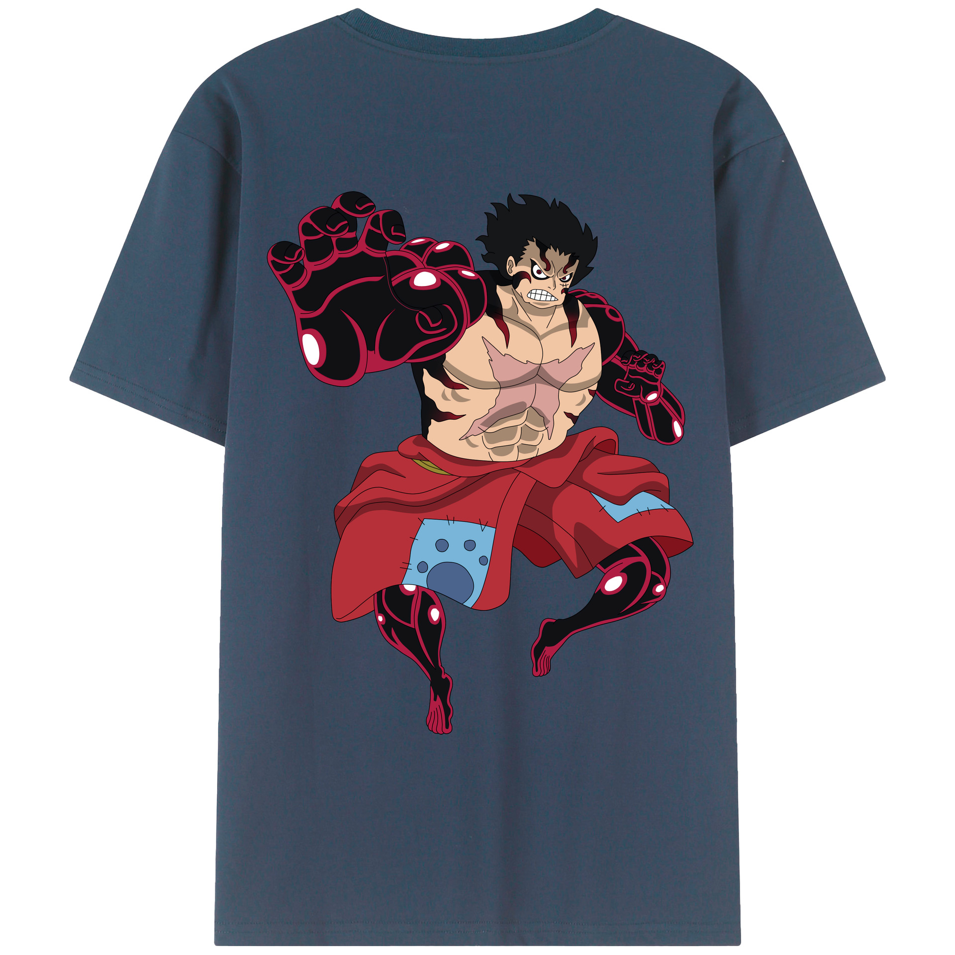 ワンピース モンキー・D・ルフィ ONE PIECE Monkey D. Luffy レディース半袖Tシャツ(バックプリント)