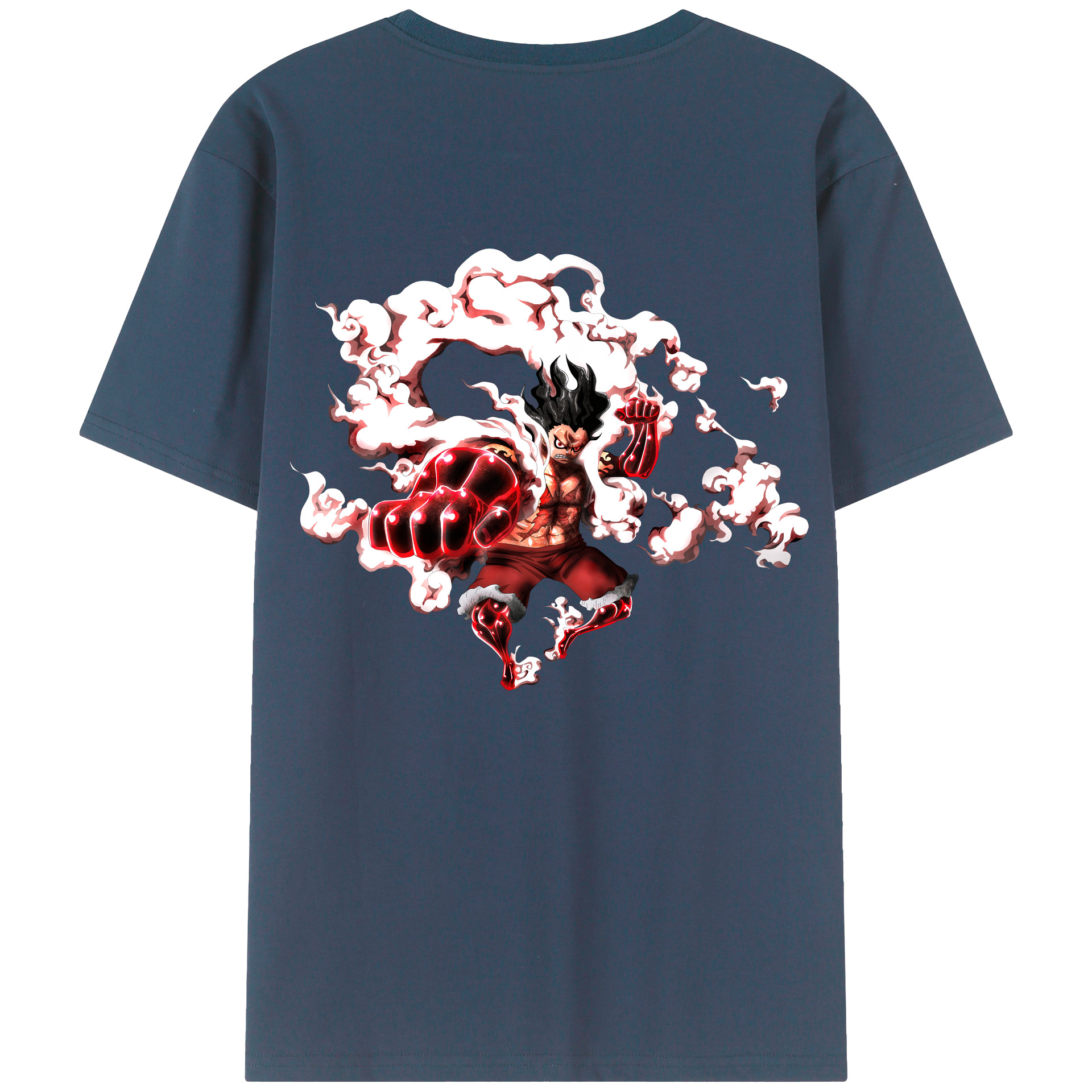 ワンピース モンキー・D・ルフィ ONE PIECE Monkey D. Luffy レディース半袖Tシャツ(バックプリント)