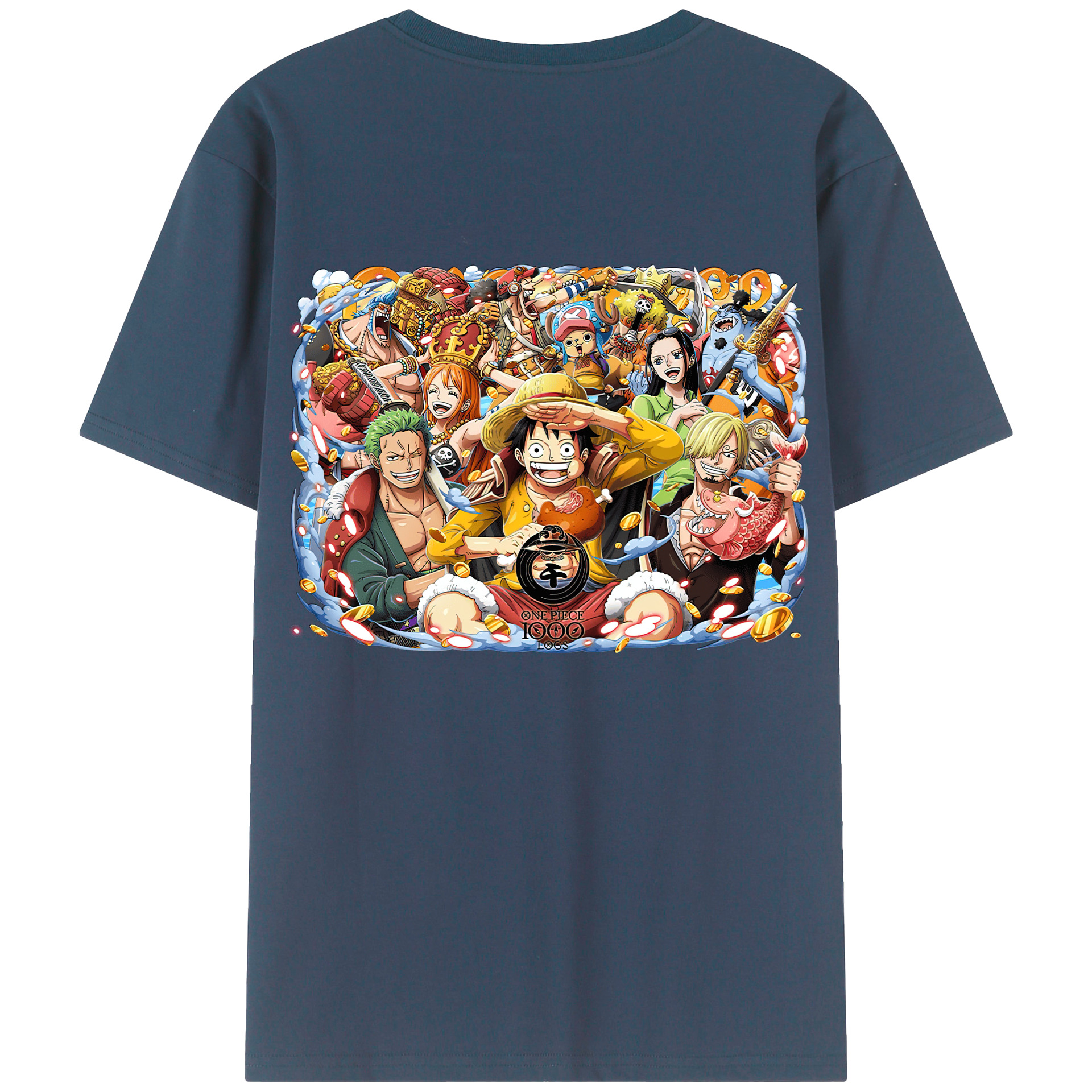 ワンピース モンキー・D・ルフィ ONE PIECE Monkey D. Luffy レディース半袖Tシャツ(バックプリント)
