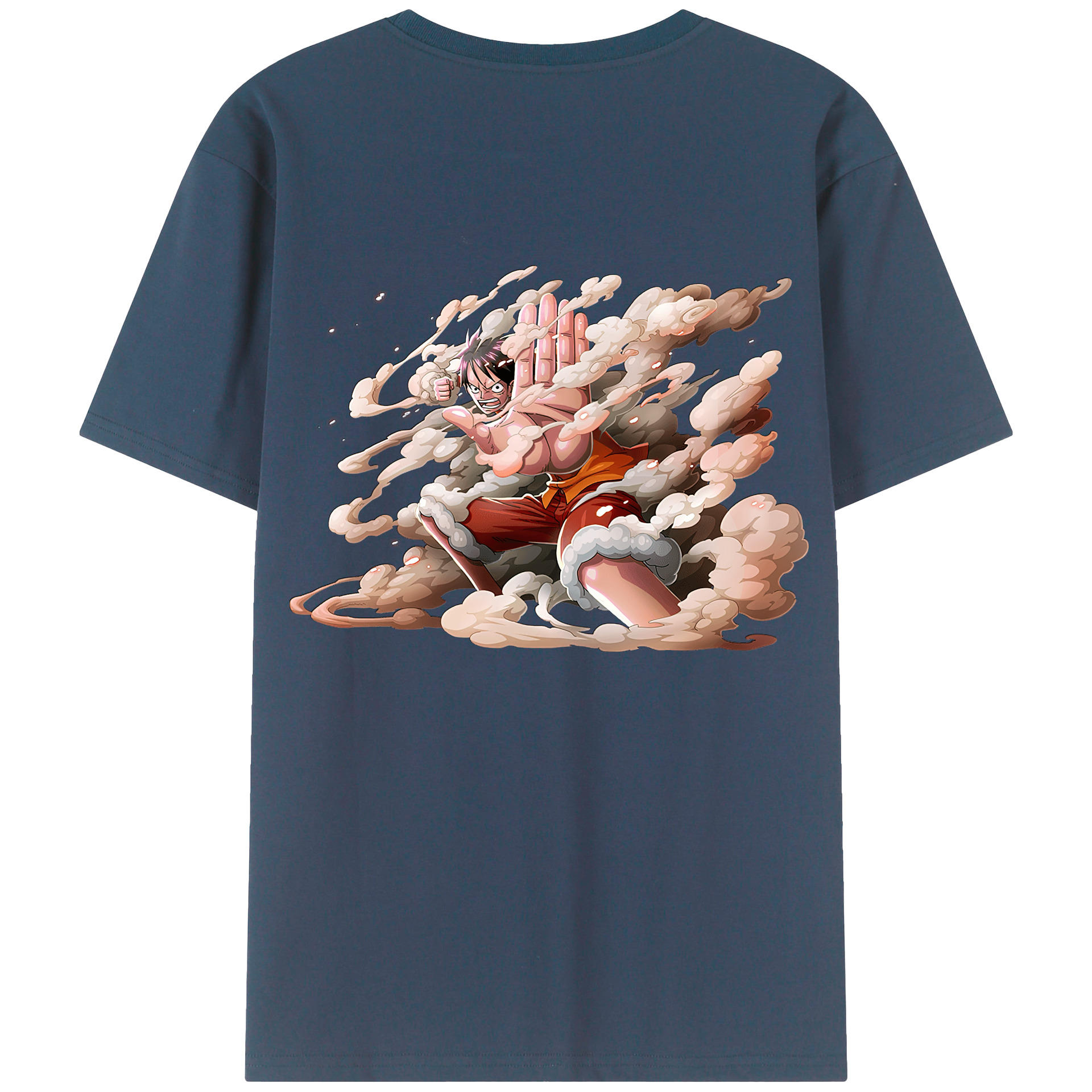 （画像用） ワンピース モンキー・D・ルフィ ONE PIECE Monkey D. Luffy レディース半袖Tシャツ(バックプリント)