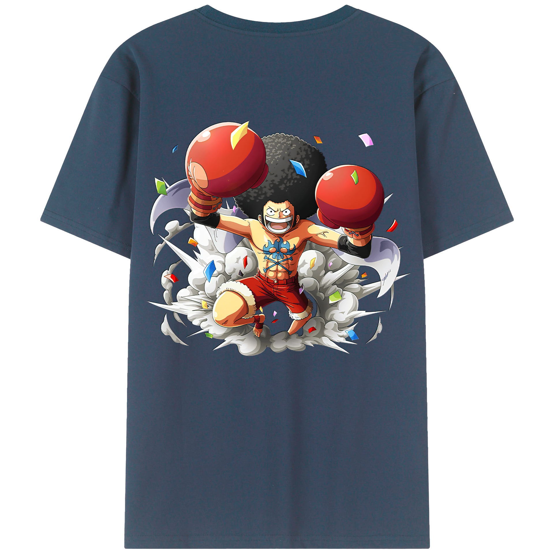 ワンピース モンキー・D・ルフィ ONE PIECE Monkey D. Luffy レディース半袖Tシャツ(バックプリント)