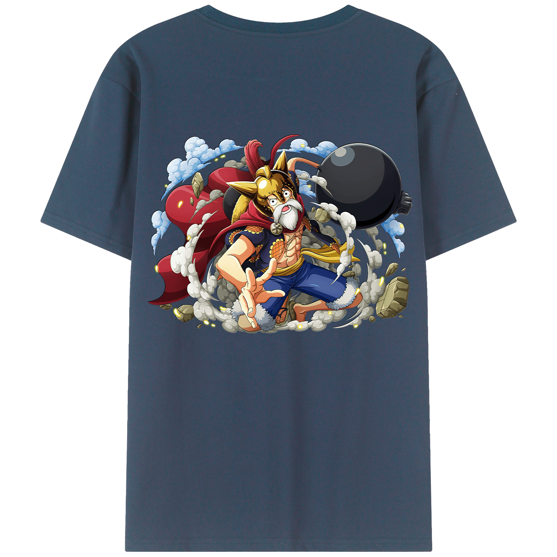 ワンピース モンキー・D・ルフィ ONE PIECE Monkey D. Luffy レディース半袖Tシャツ(バックプリント)