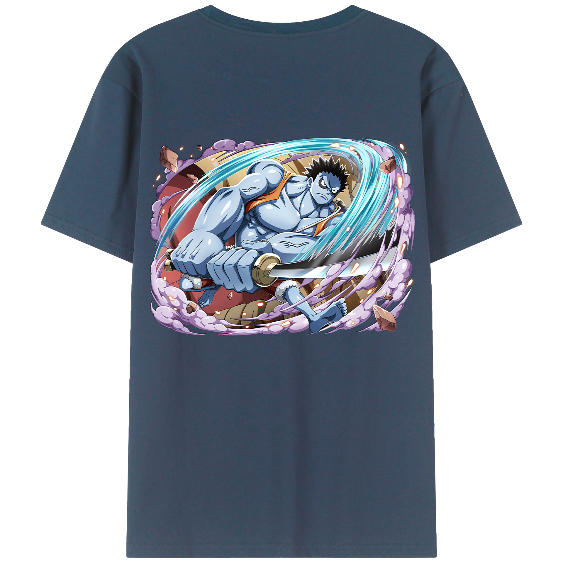 ワンピース モンキー・D・ルフィ ONE PIECE Monkey D. Luffy レディース半袖Tシャツ(バックプリント)