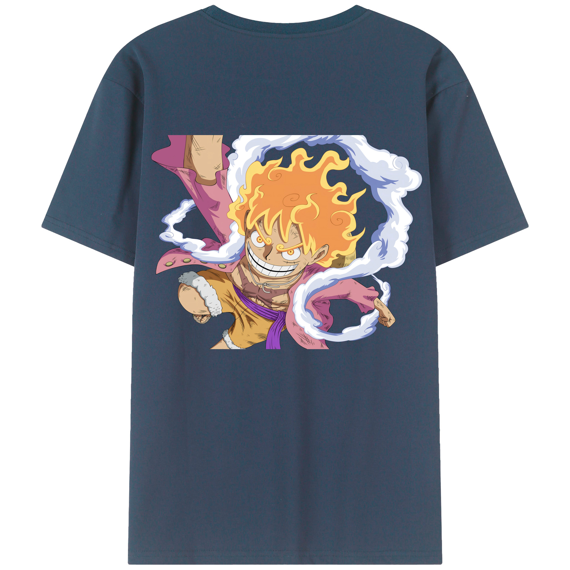 ワンピース モンキー・D・ルフィ ONE PIECE Monkey D. Luffy レディース半袖Tシャツ(バックプリント)