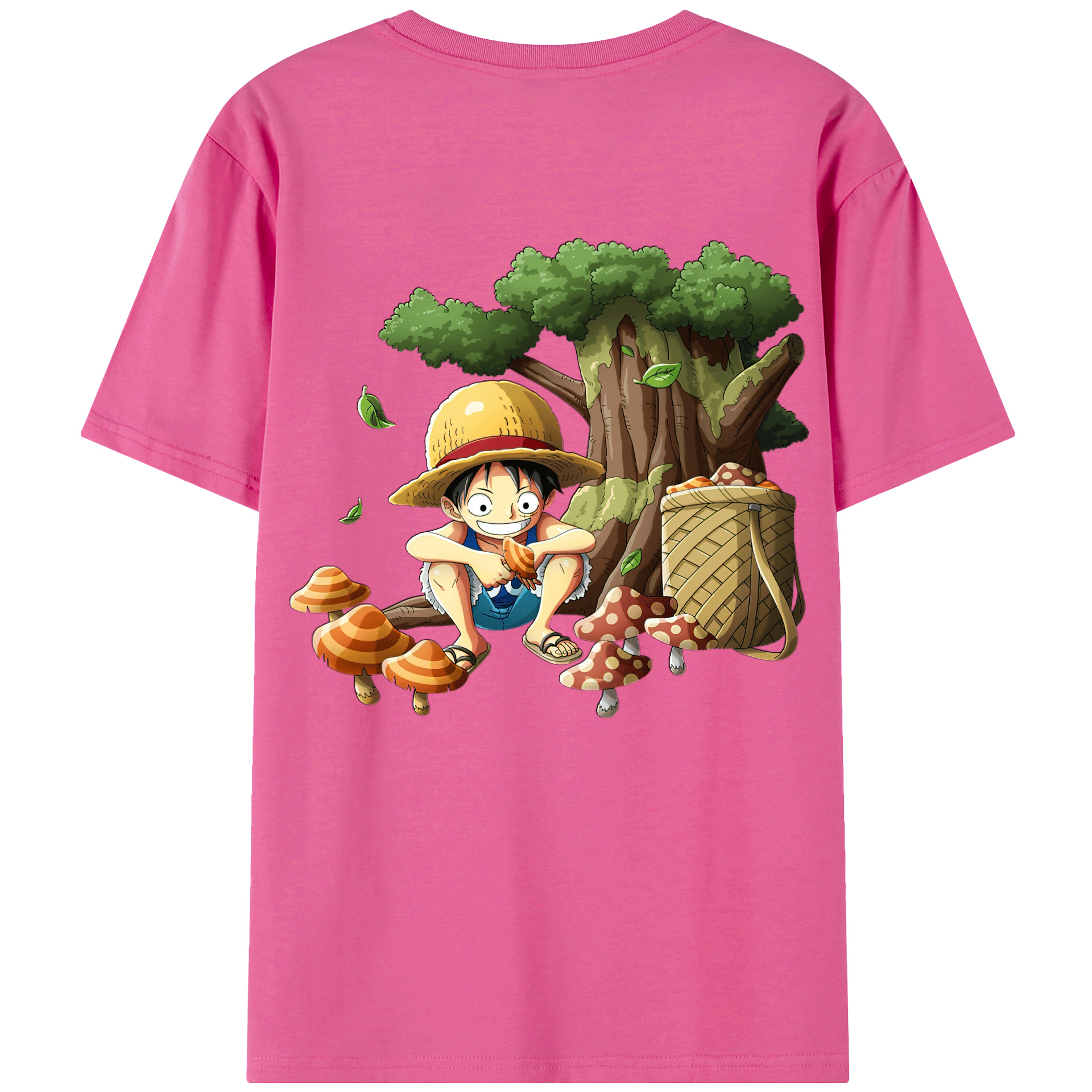 （画像用） ワンピース モンキー・D・ルフィ ONE PIECE Monkey D. Luffy レディース半袖Tシャツ(バックプリント)