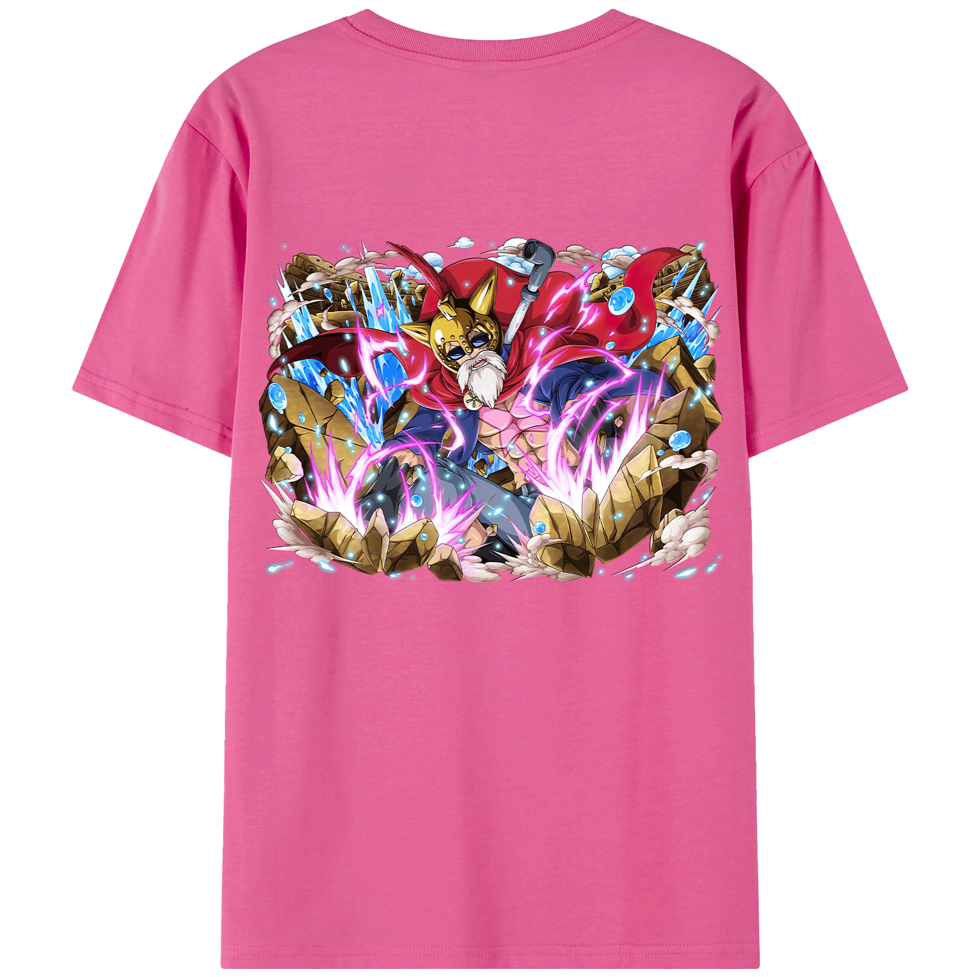 ワンピース モンキー・D・ルフィ ONE PIECE Monkey D. Luffy レディース半袖Tシャツ(バックプリント)