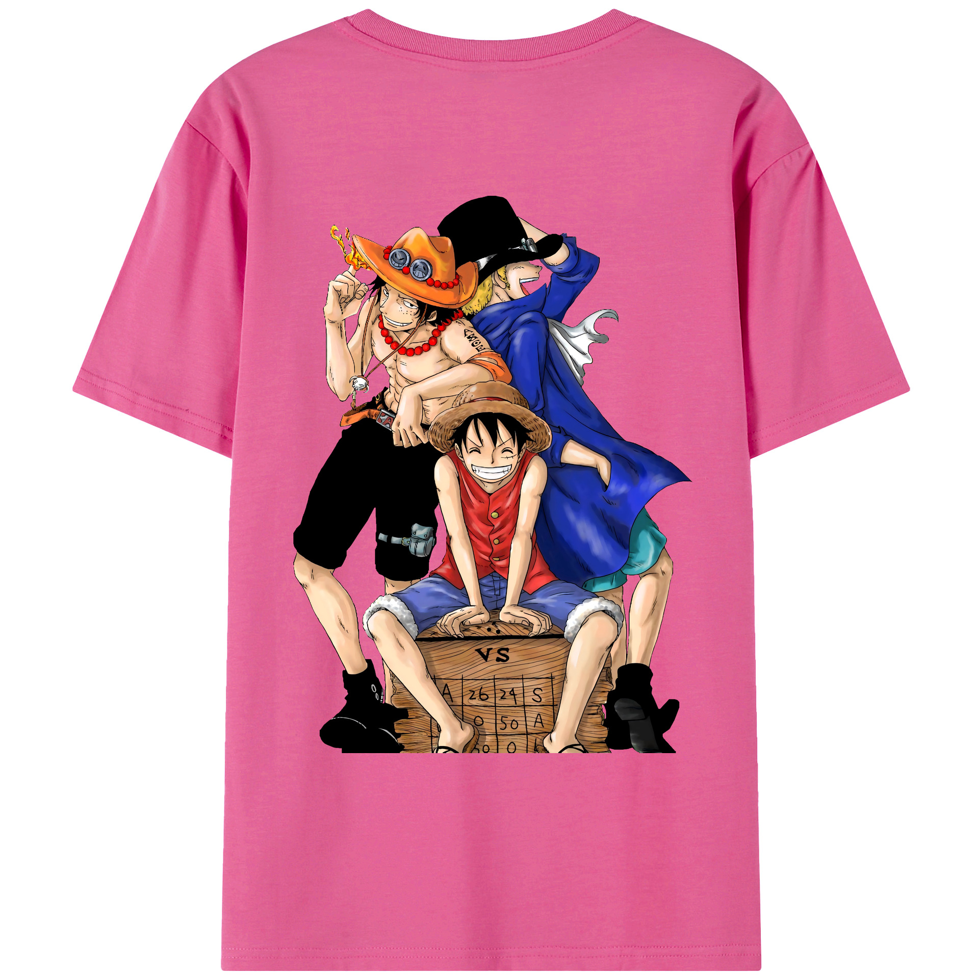 ワンピース モンキー・D・ルフィ ONE PIECE Monkey D. Luffy レディース半袖Tシャツ(バックプリント)