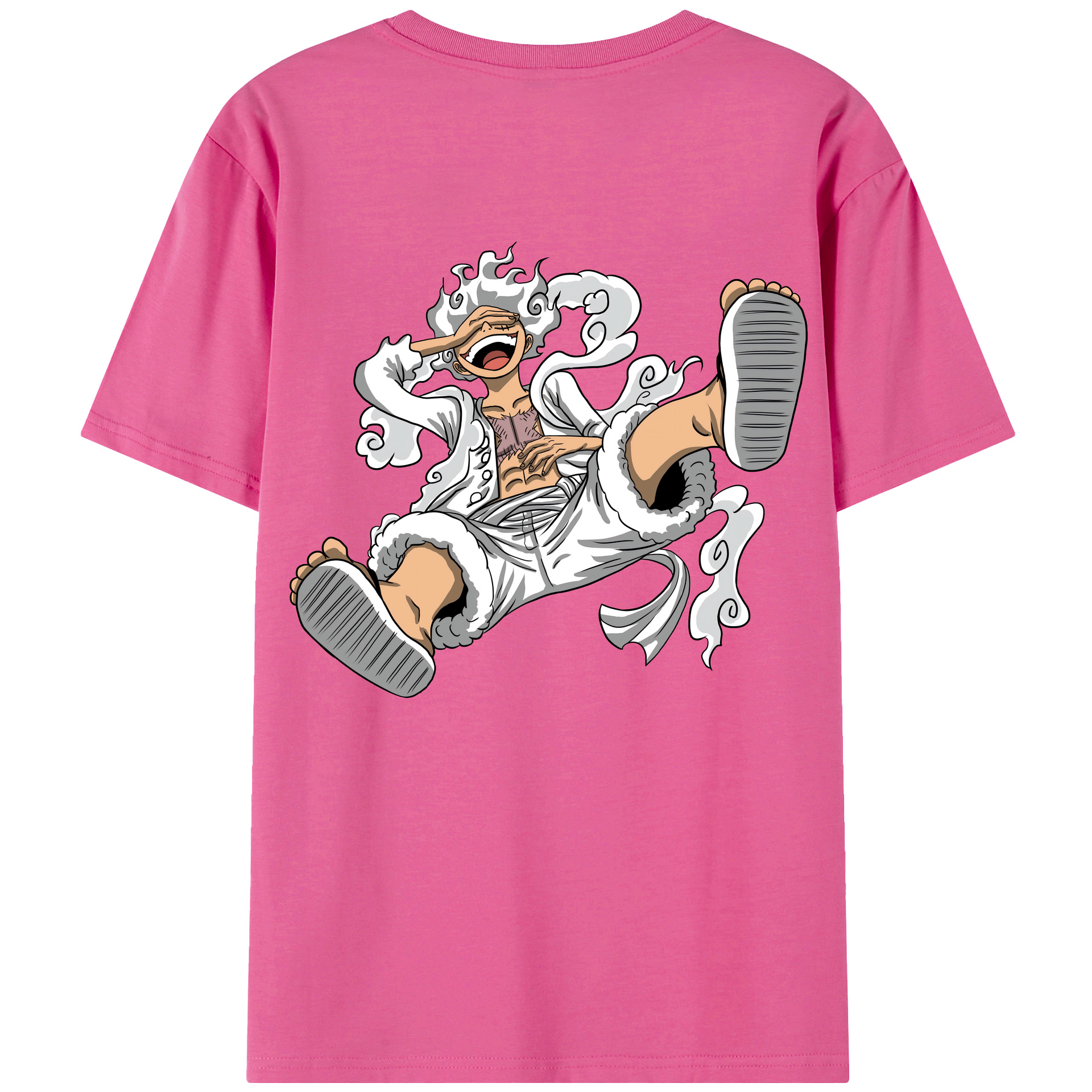 ワンピース モンキー・D・ルフィ ONE PIECE Monkey D. Luffy レディース半袖Tシャツ(バックプリント)
