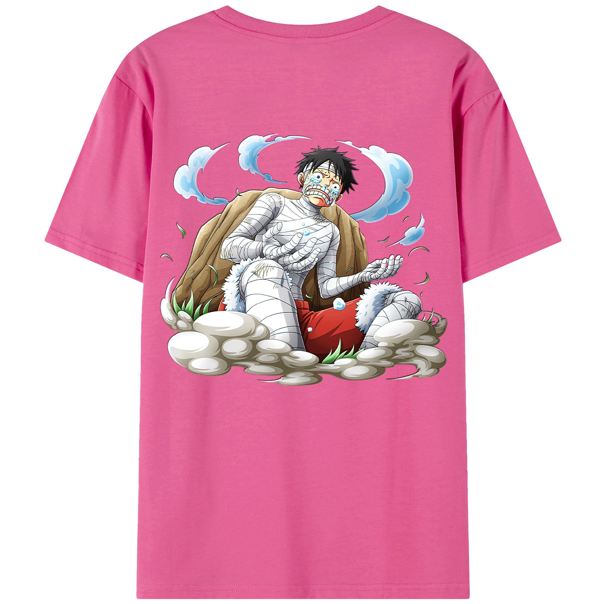 ワンピース モンキー・D・ルフィ ONE PIECE Monkey D. Luffy レディース半袖Tシャツ(バックプリント)