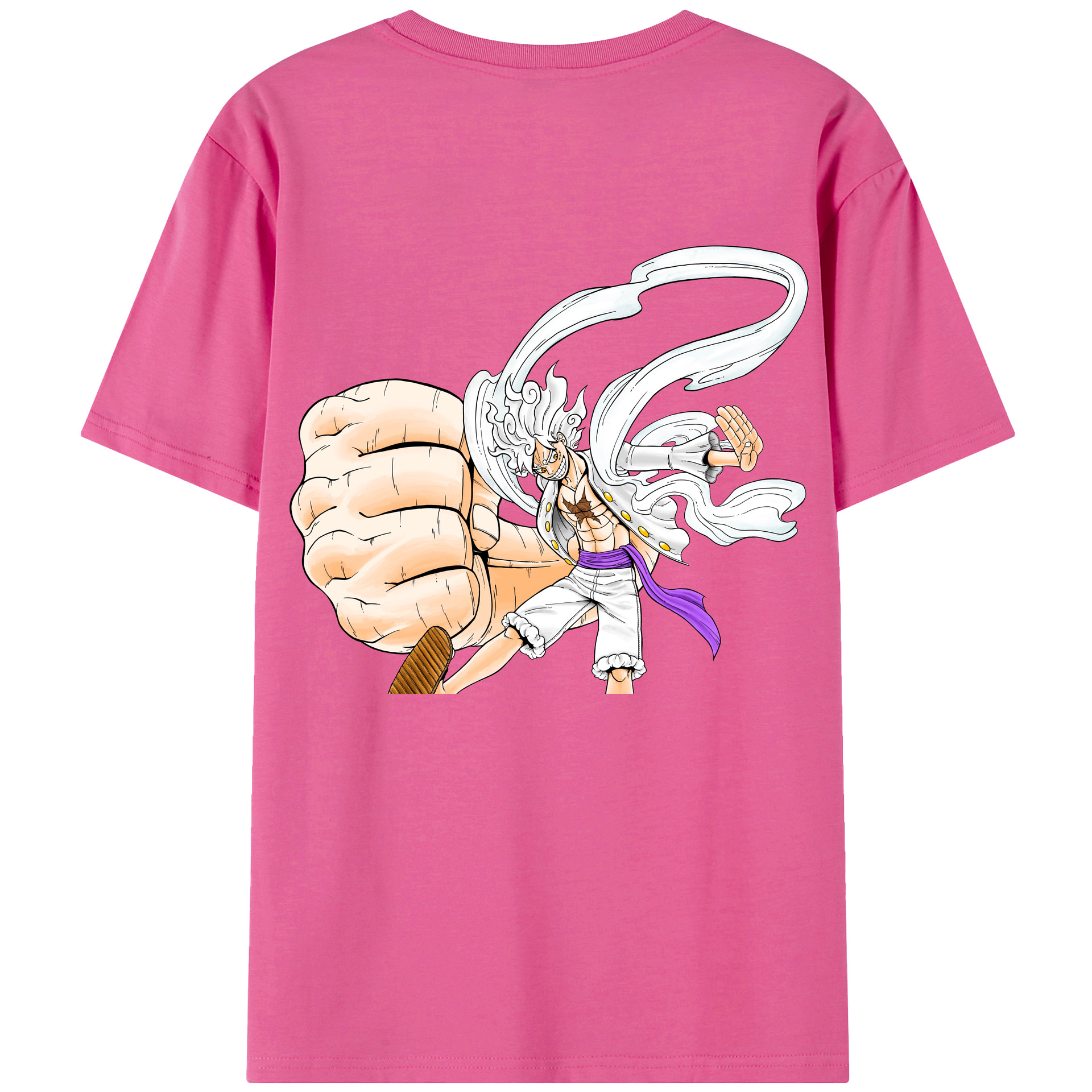 ワンピース モンキー・D・ルフィ ONE PIECE Monkey D. Luffy レディース半袖Tシャツ(バックプリント)