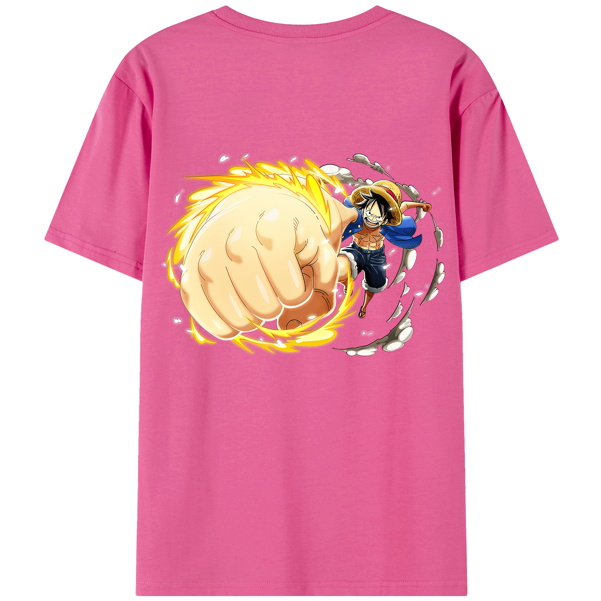（画像用） ワンピース モンキー・D・ルフィ ONE PIECE Monkey D. Luffy レディース半袖Tシャツ(バックプリント)