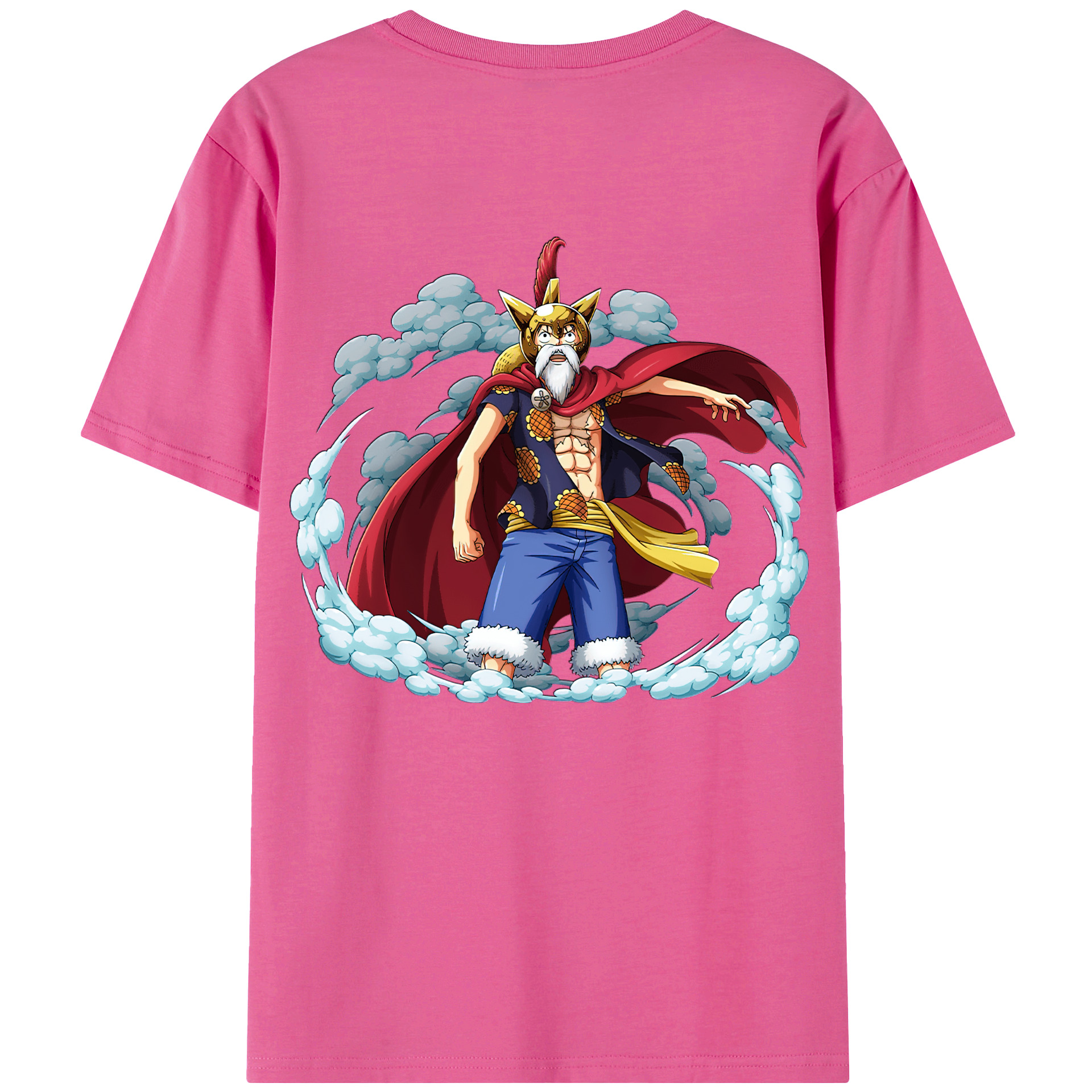 ワンピース モンキー・D・ルフィ ONE PIECE Monkey D. Luffy レディース半袖Tシャツ(バックプリント)