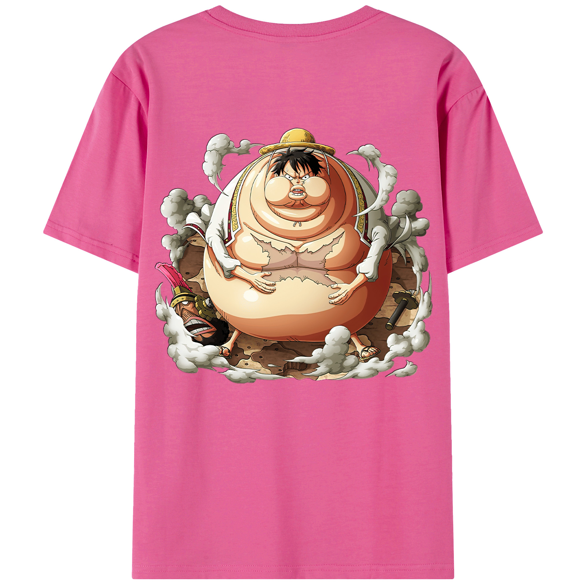 ワンピース モンキー・D・ルフィ ONE PIECE Monkey D. Luffy レディース半袖Tシャツ(バックプリント)
