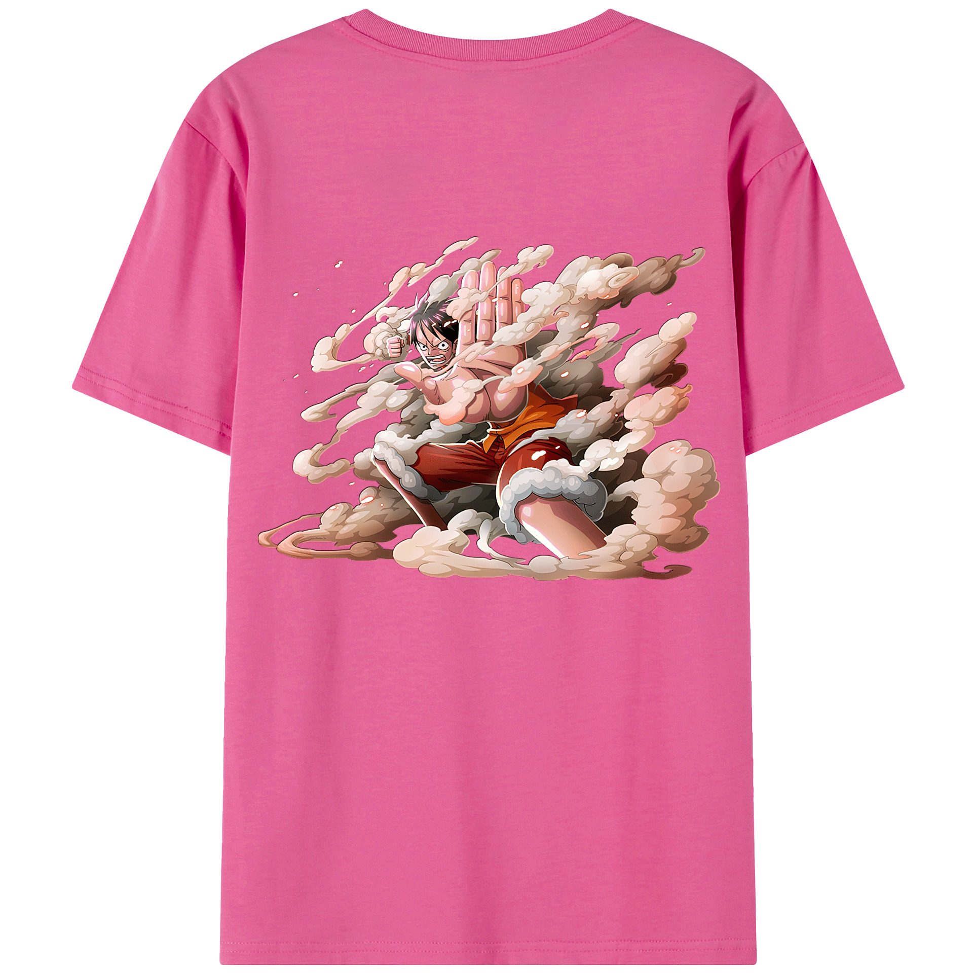 （画像用） ワンピース モンキー・D・ルフィ ONE PIECE Monkey D. Luffy レディース半袖Tシャツ(バックプリント)