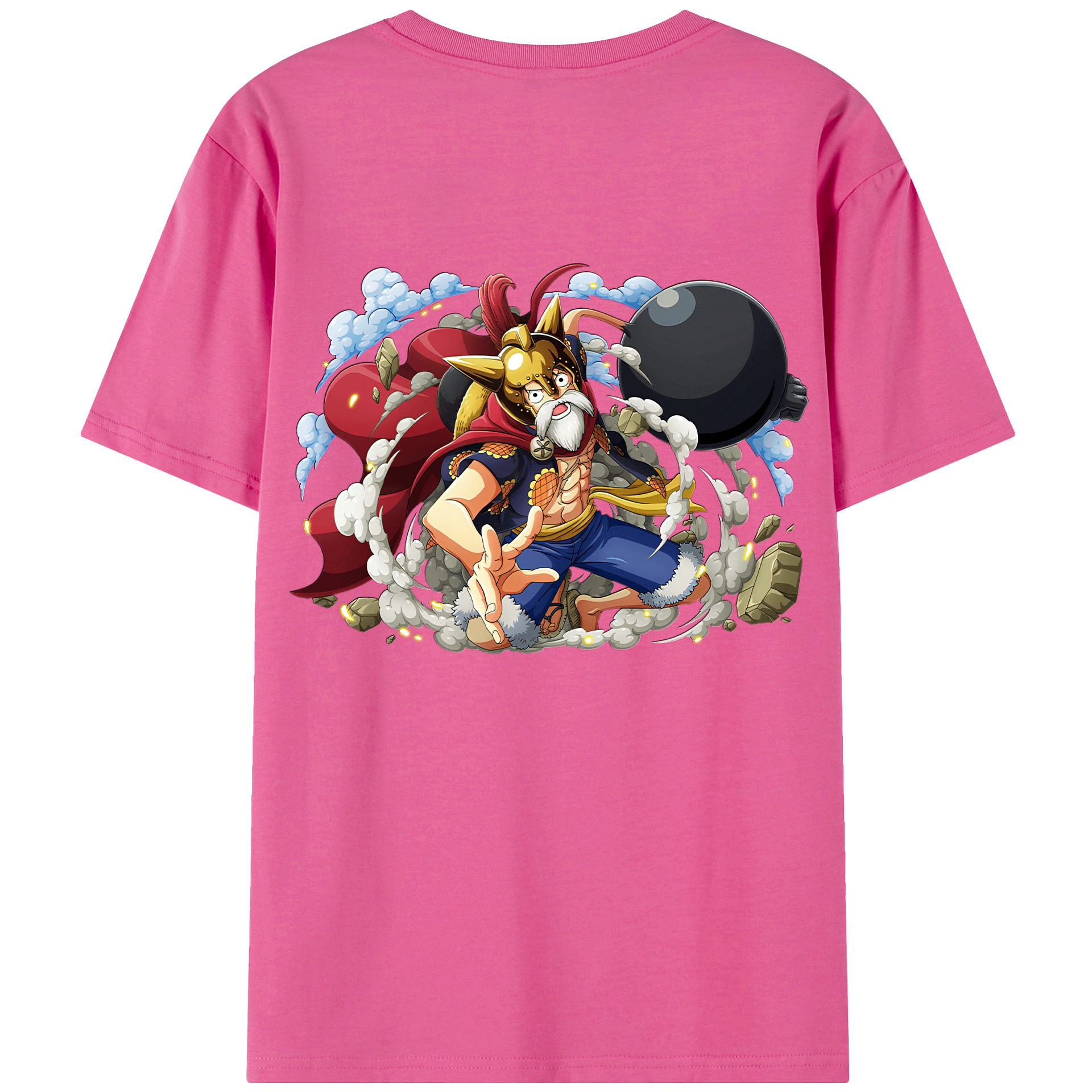 ワンピース モンキー・D・ルフィ ONE PIECE Monkey D. Luffy レディース半袖Tシャツ(バックプリント)