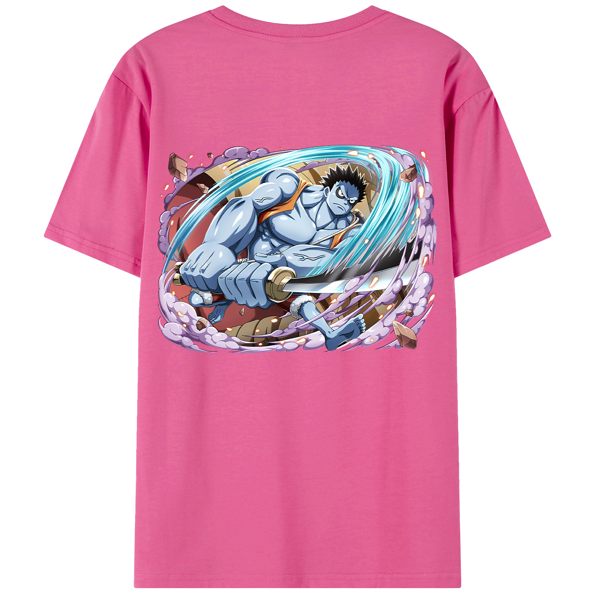 ワンピース モンキー・D・ルフィ ONE PIECE Monkey D. Luffy レディース半袖Tシャツ(バックプリント)