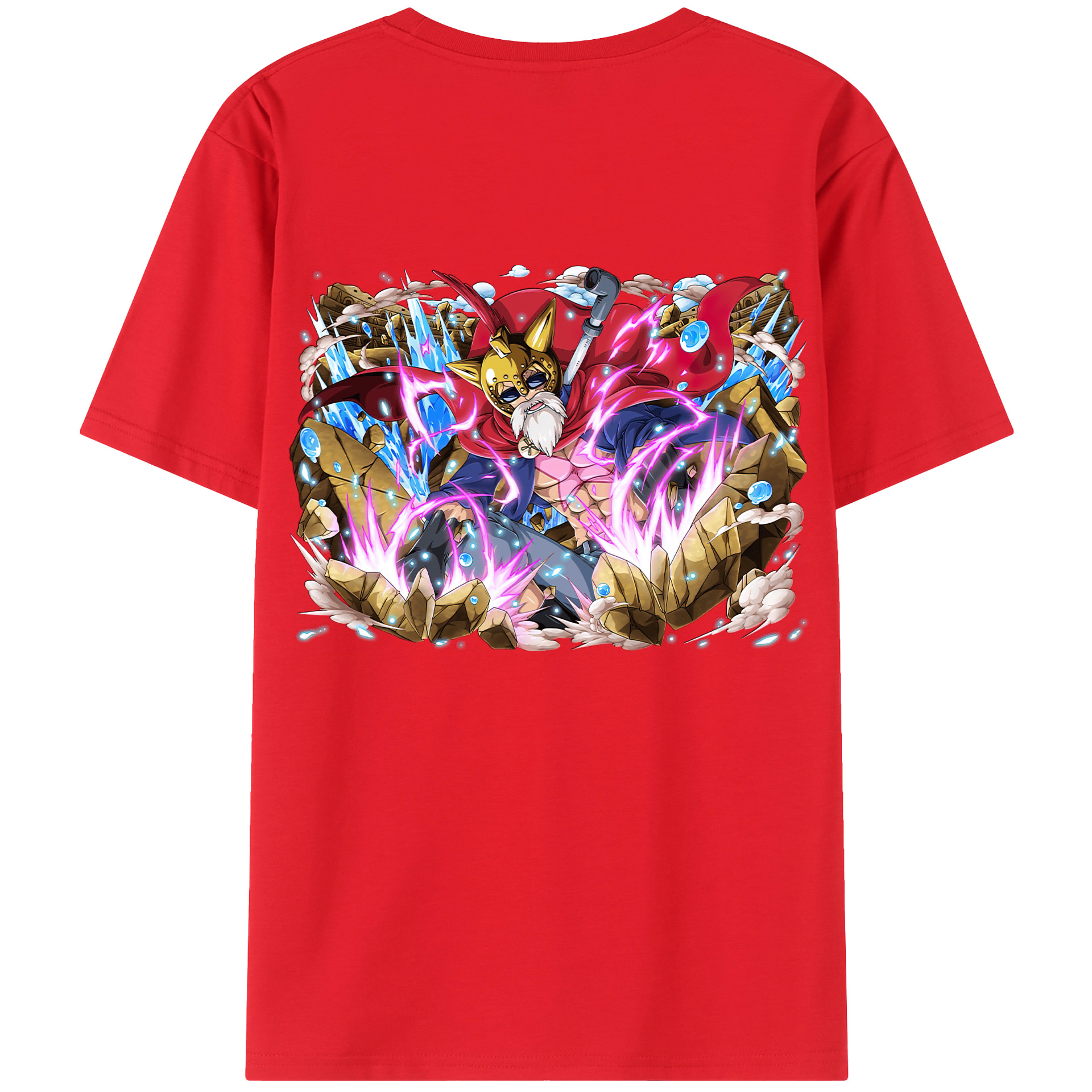 ワンピース モンキー・D・ルフィ ONE PIECE Monkey D. Luffy レディース半袖Tシャツ(バックプリント)