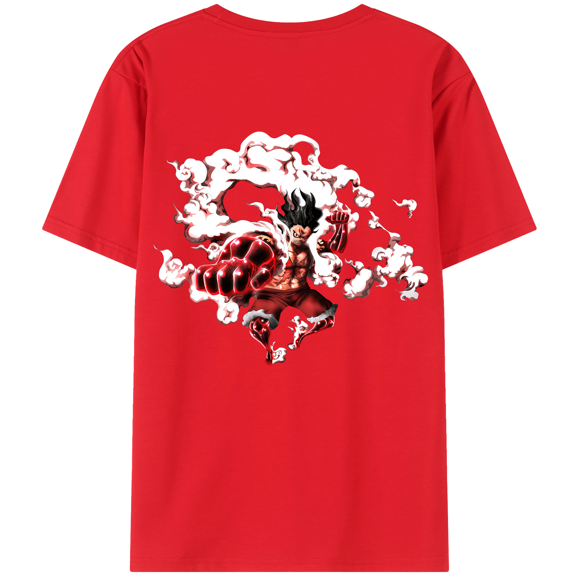 ワンピース モンキー・D・ルフィ ONE PIECE Monkey D. Luffy レディース半袖Tシャツ(バックプリント)