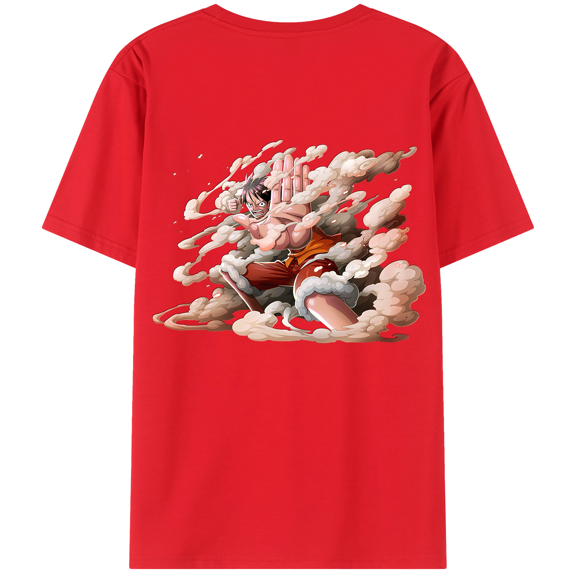 （画像用） ワンピース モンキー・D・ルフィ ONE PIECE Monkey D. Luffy レディース半袖Tシャツ(バックプリント)