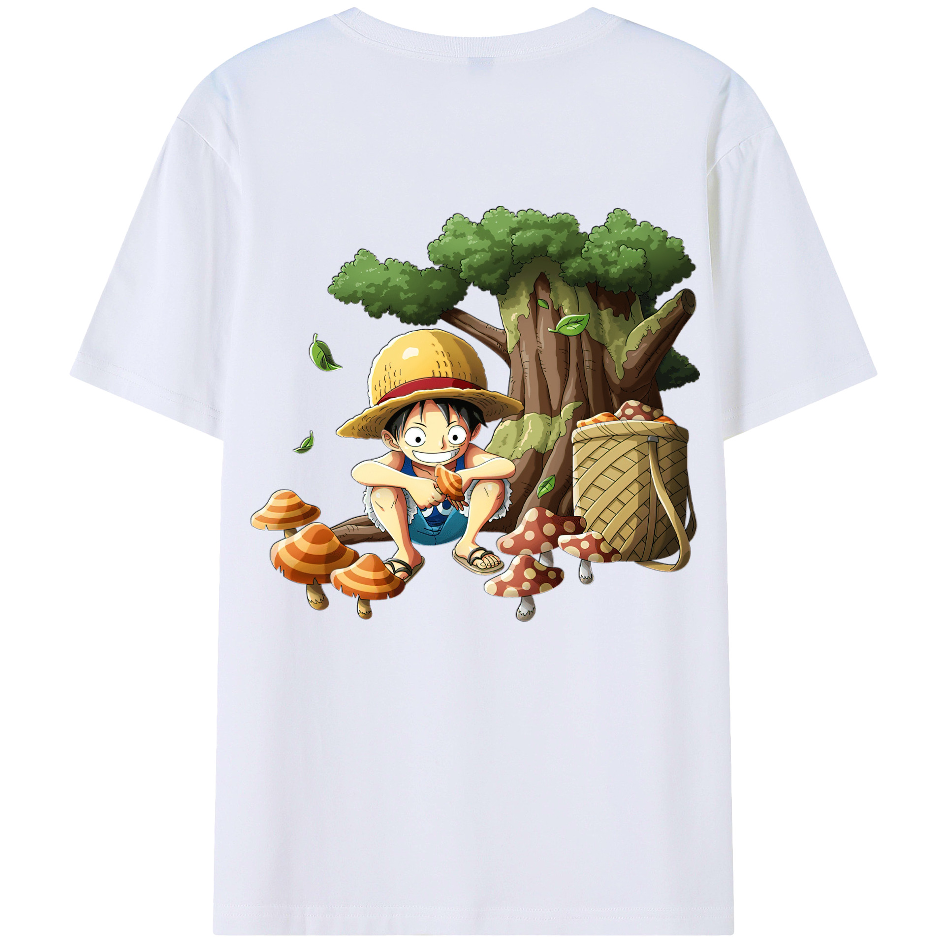 （画像用） ワンピース モンキー・D・ルフィ ONE PIECE Monkey D. Luffy レディース半袖Tシャツ(バックプリント)