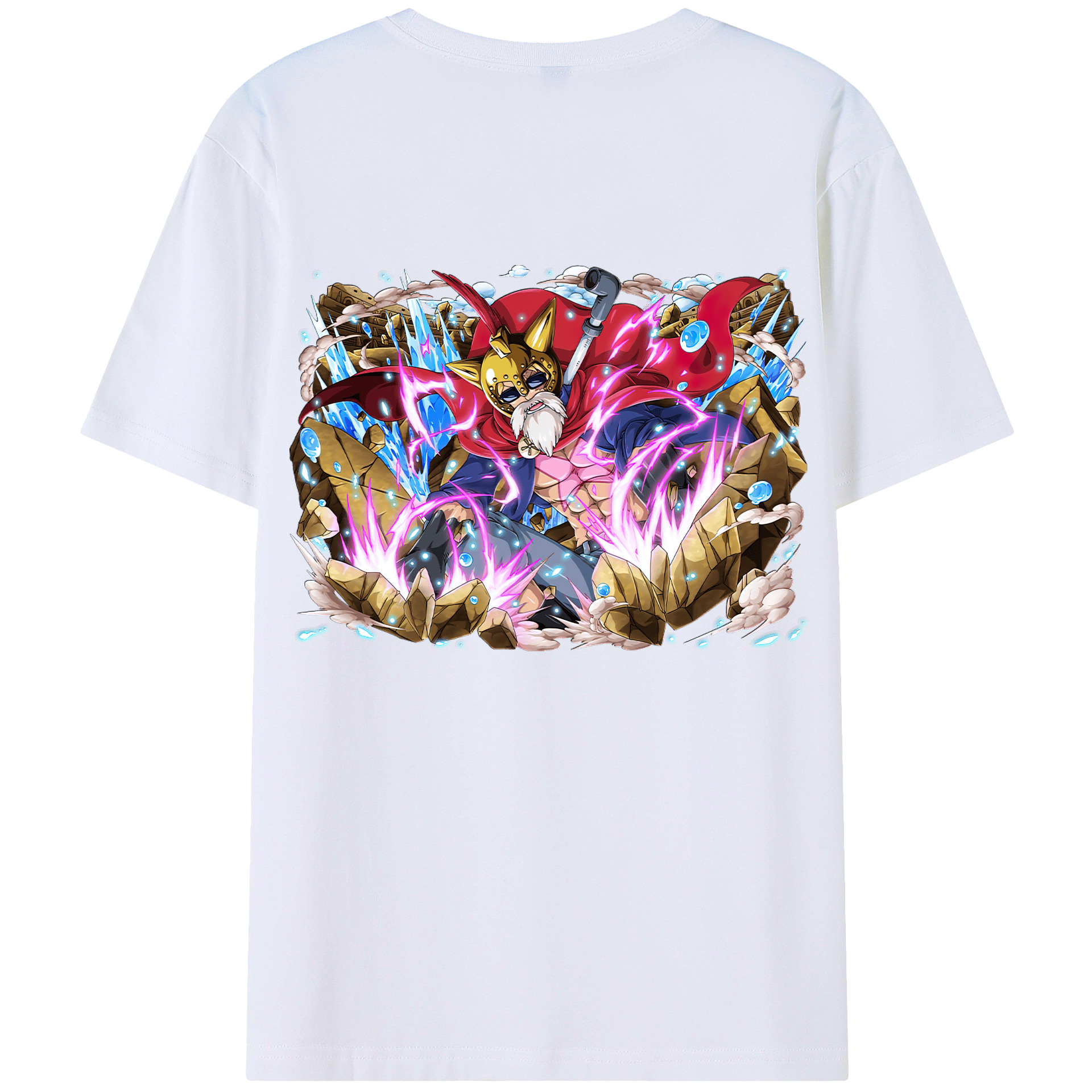 ワンピース モンキー・D・ルフィ ONE PIECE Monkey D. Luffy レディース半袖Tシャツ(バックプリント)