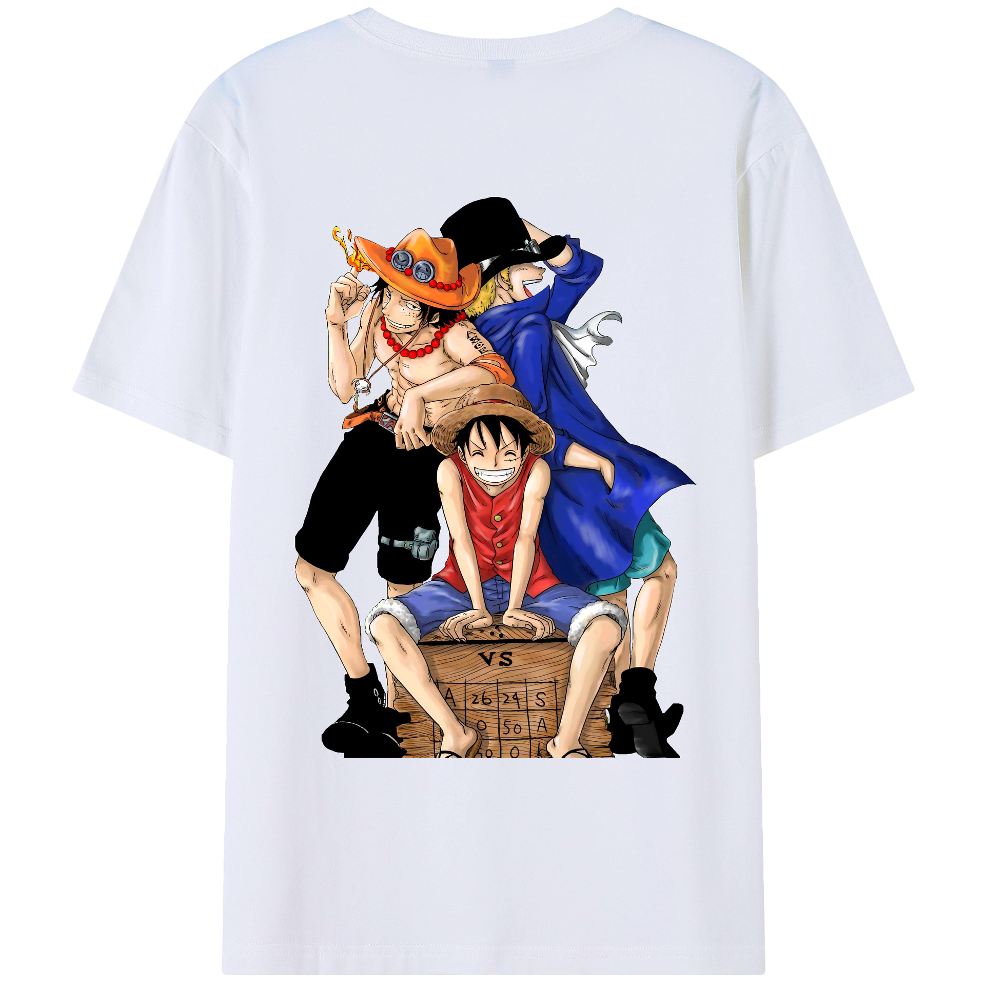 ワンピース モンキー・D・ルフィ ONE PIECE Monkey D. Luffy レディース半袖Tシャツ(バックプリント)