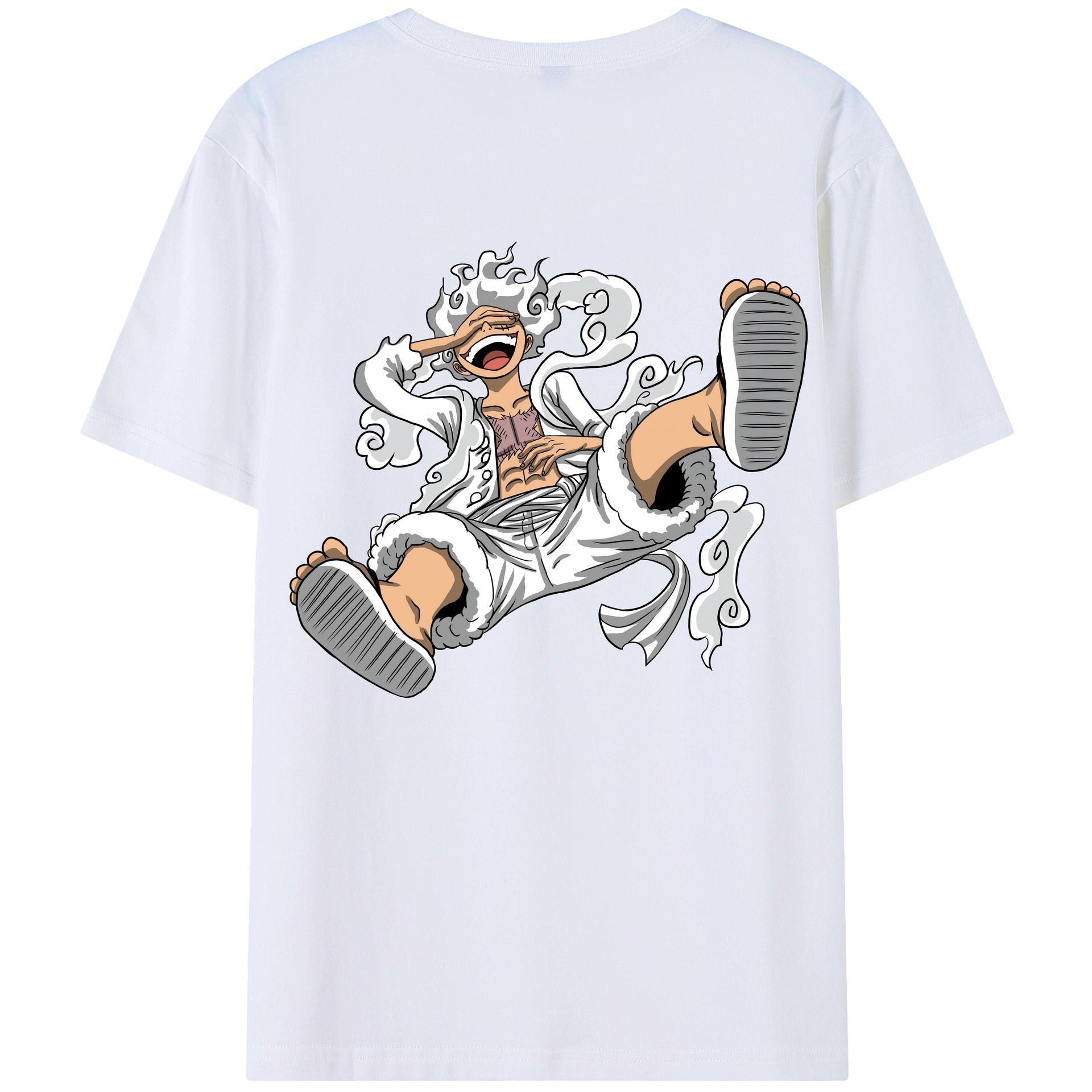 ワンピース モンキー・D・ルフィ ONE PIECE Monkey D. Luffy レディース半袖Tシャツ(バックプリント)