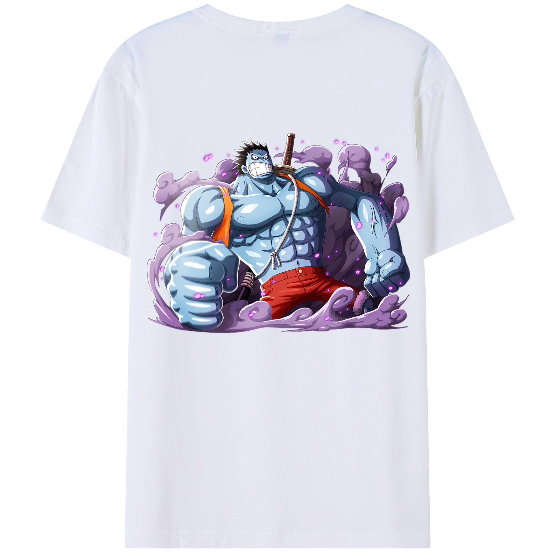 ワンピース モンキー・D・ルフィ ONE PIECE Monkey D. Luffy レディース半袖Tシャツ(バックプリント)