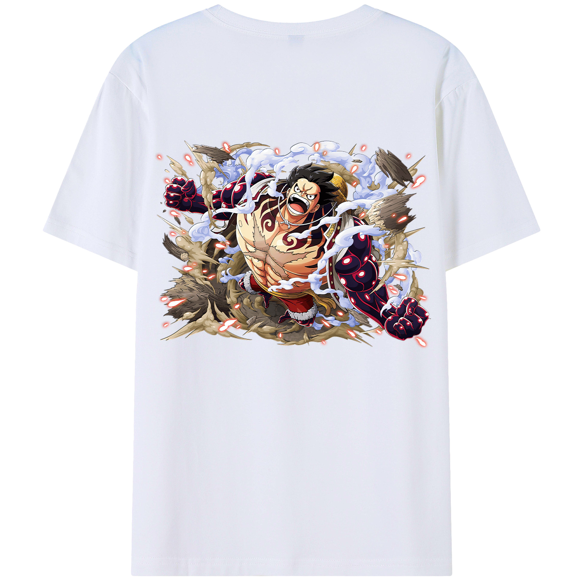 ワンピース モンキー・D・ルフィ ONE PIECE Monkey D. Luffy レディース半袖Tシャツ(バックプリント)