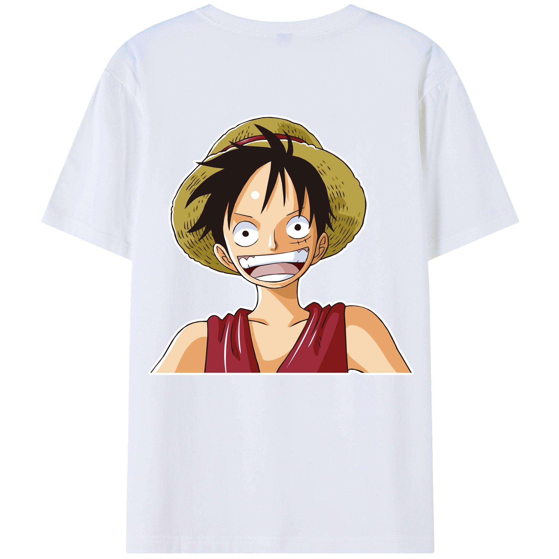 ワンピース モンキー・D・ルフィ ONE PIECE Monkey D. Luffy レディース半袖Tシャツ(バックプリント)