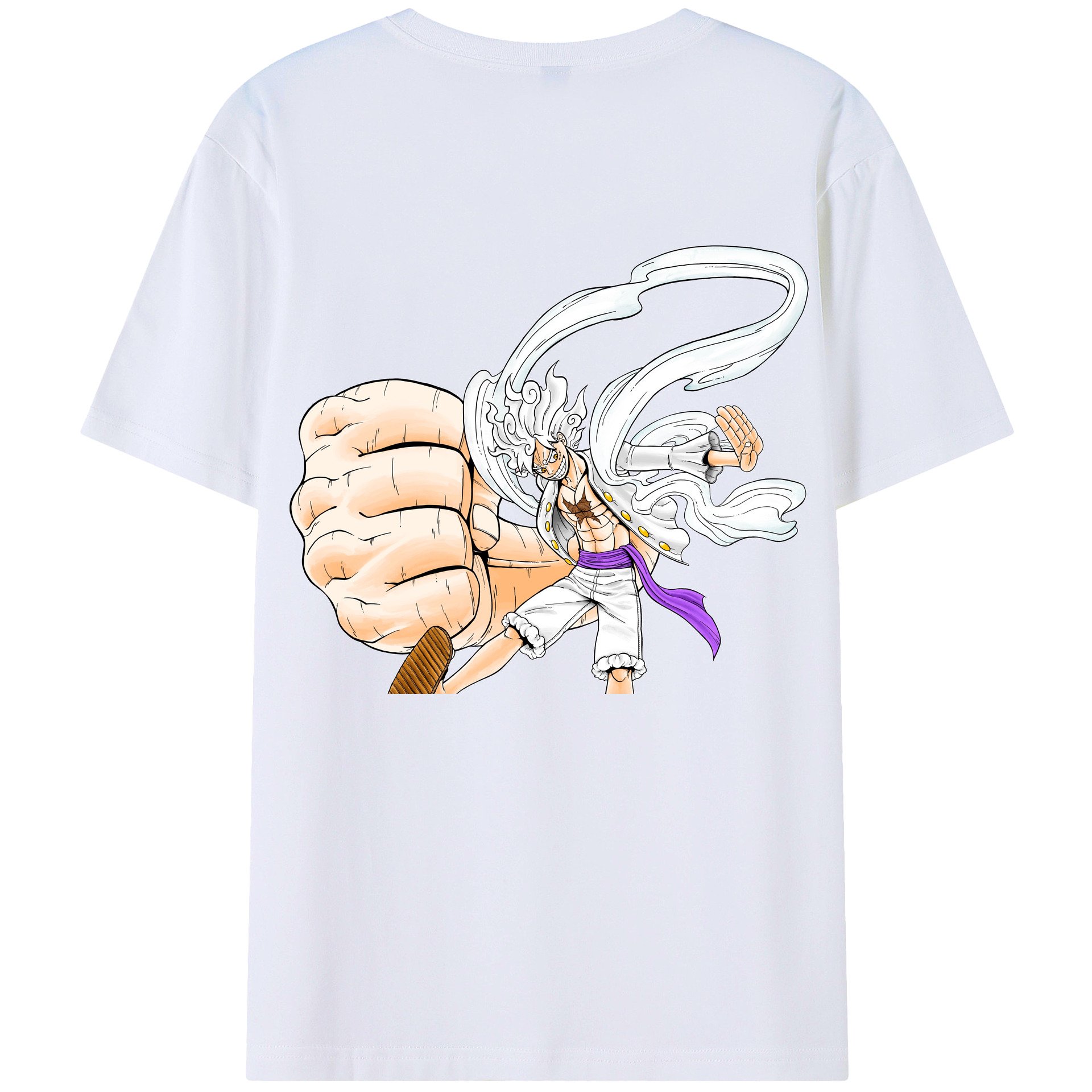 ワンピース モンキー・D・ルフィ ONE PIECE Monkey D. Luffy レディース半袖Tシャツ(バックプリント)