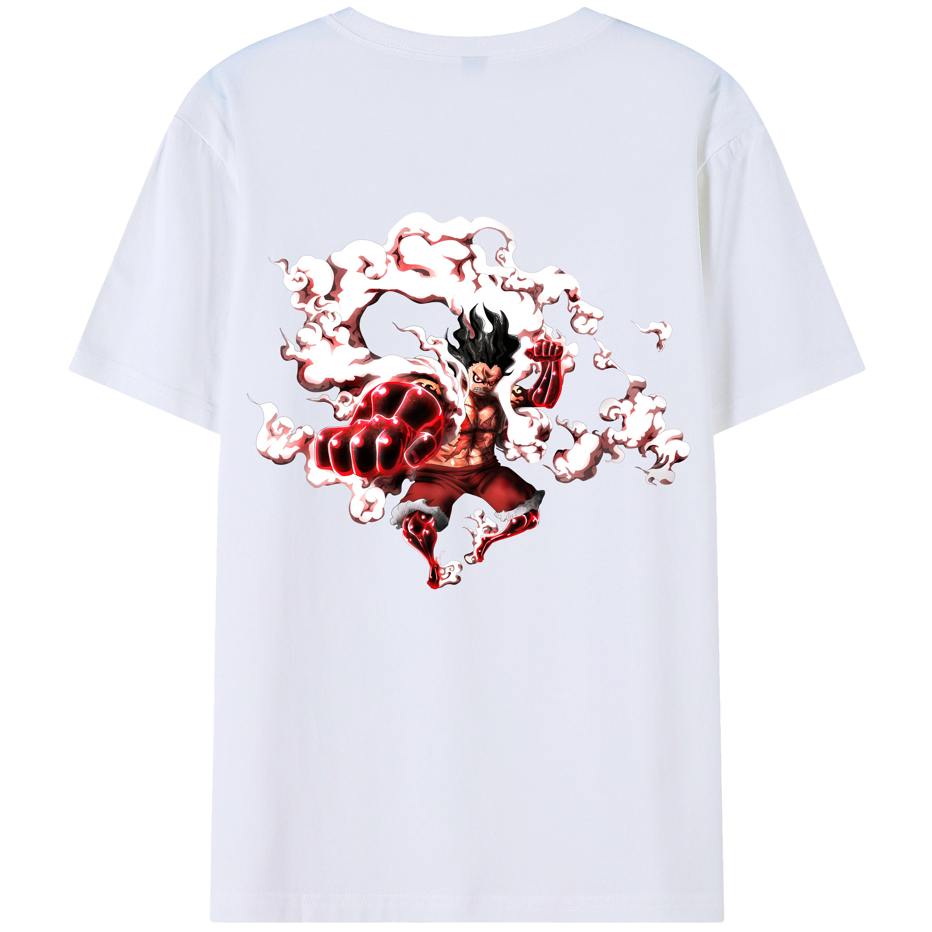 ワンピース モンキー・D・ルフィ ONE PIECE Monkey D. Luffy レディース半袖Tシャツ(バックプリント)