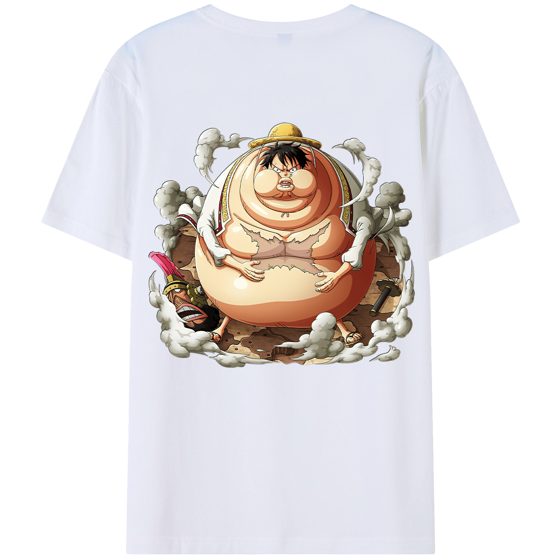ワンピース モンキー・D・ルフィ ONE PIECE Monkey D. Luffy レディース半袖Tシャツ(バックプリント)