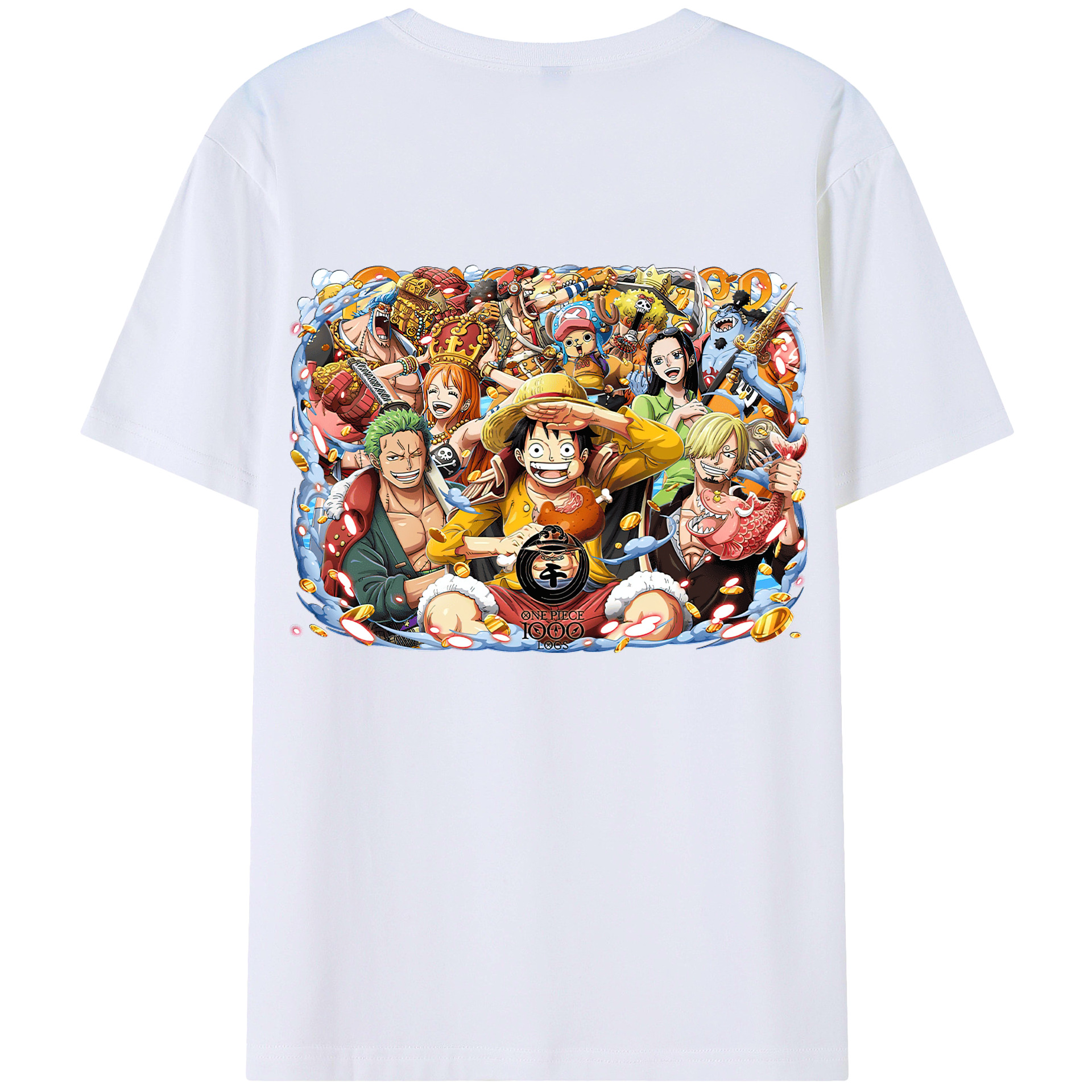 ワンピース モンキー・D・ルフィ ONE PIECE Monkey D. Luffy レディース半袖Tシャツ(バックプリント)