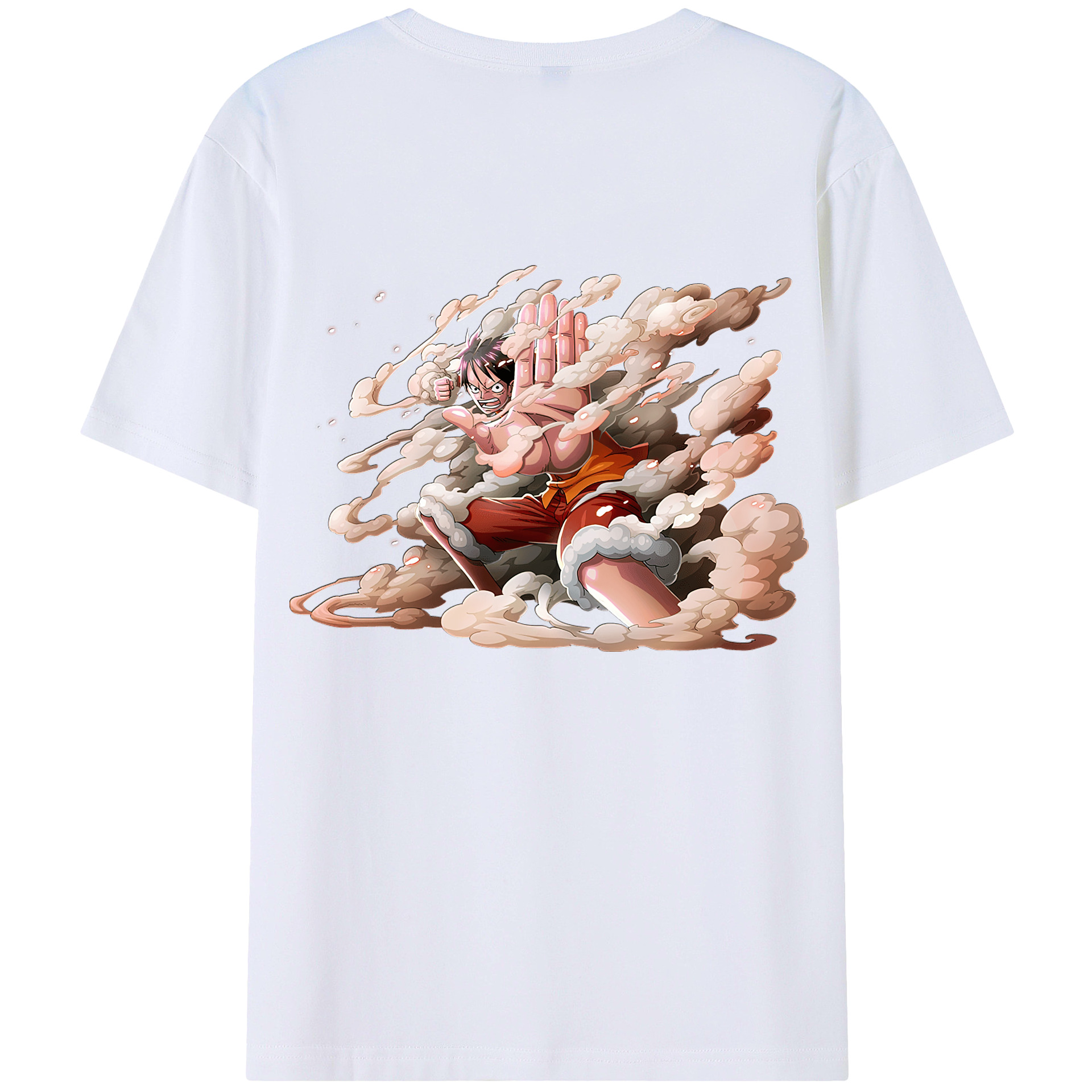 （画像用） ワンピース モンキー・D・ルフィ ONE PIECE Monkey D. Luffy レディース半袖Tシャツ(バックプリント)