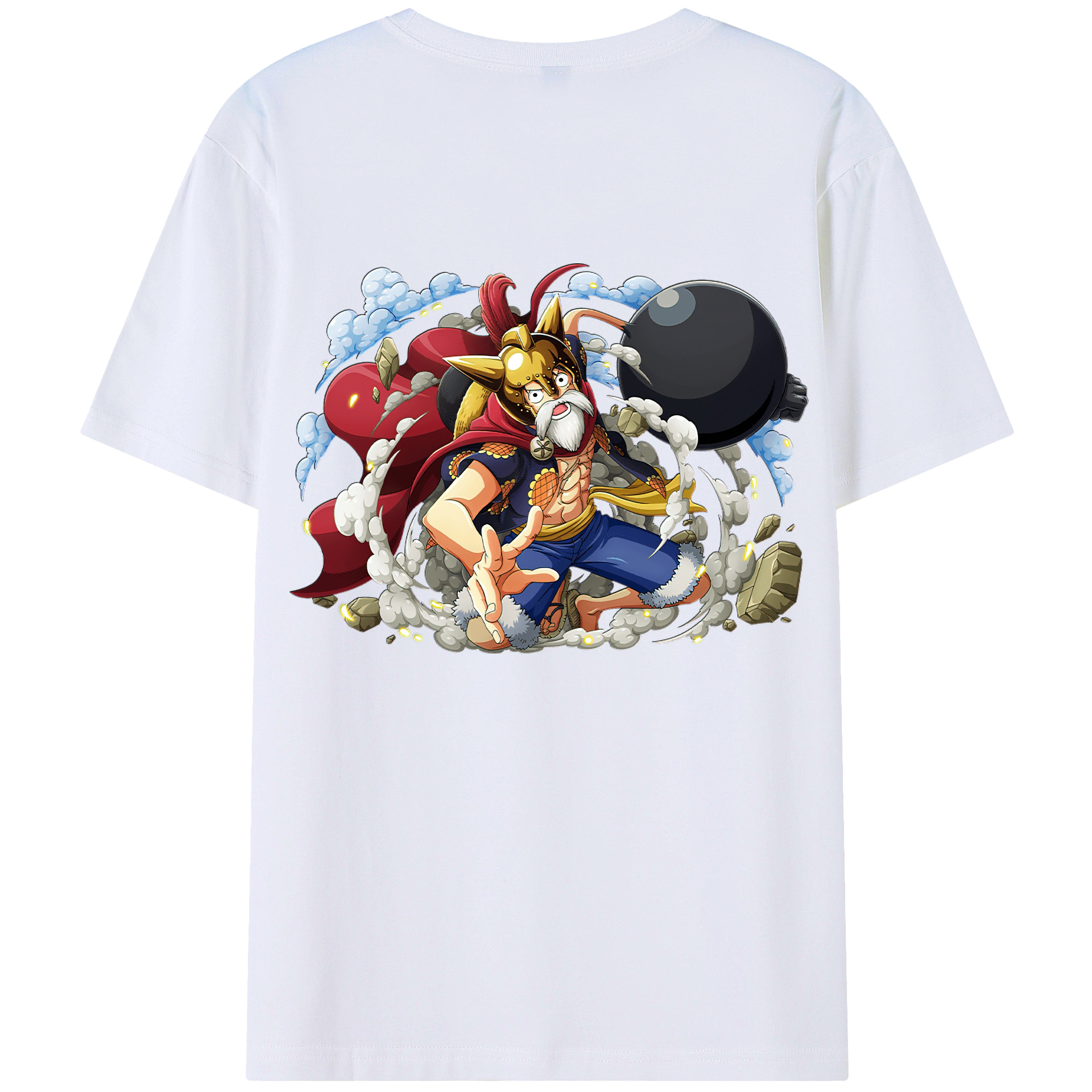 ワンピース モンキー・D・ルフィ ONE PIECE Monkey D. Luffy レディース半袖Tシャツ(バックプリント)
