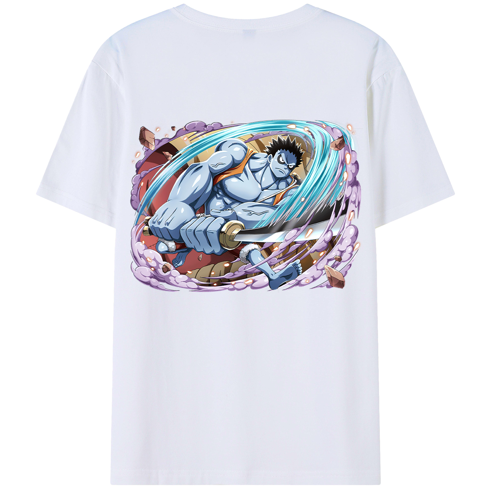 ワンピース モンキー・D・ルフィ ONE PIECE Monkey D. Luffy レディース半袖Tシャツ(バックプリント)