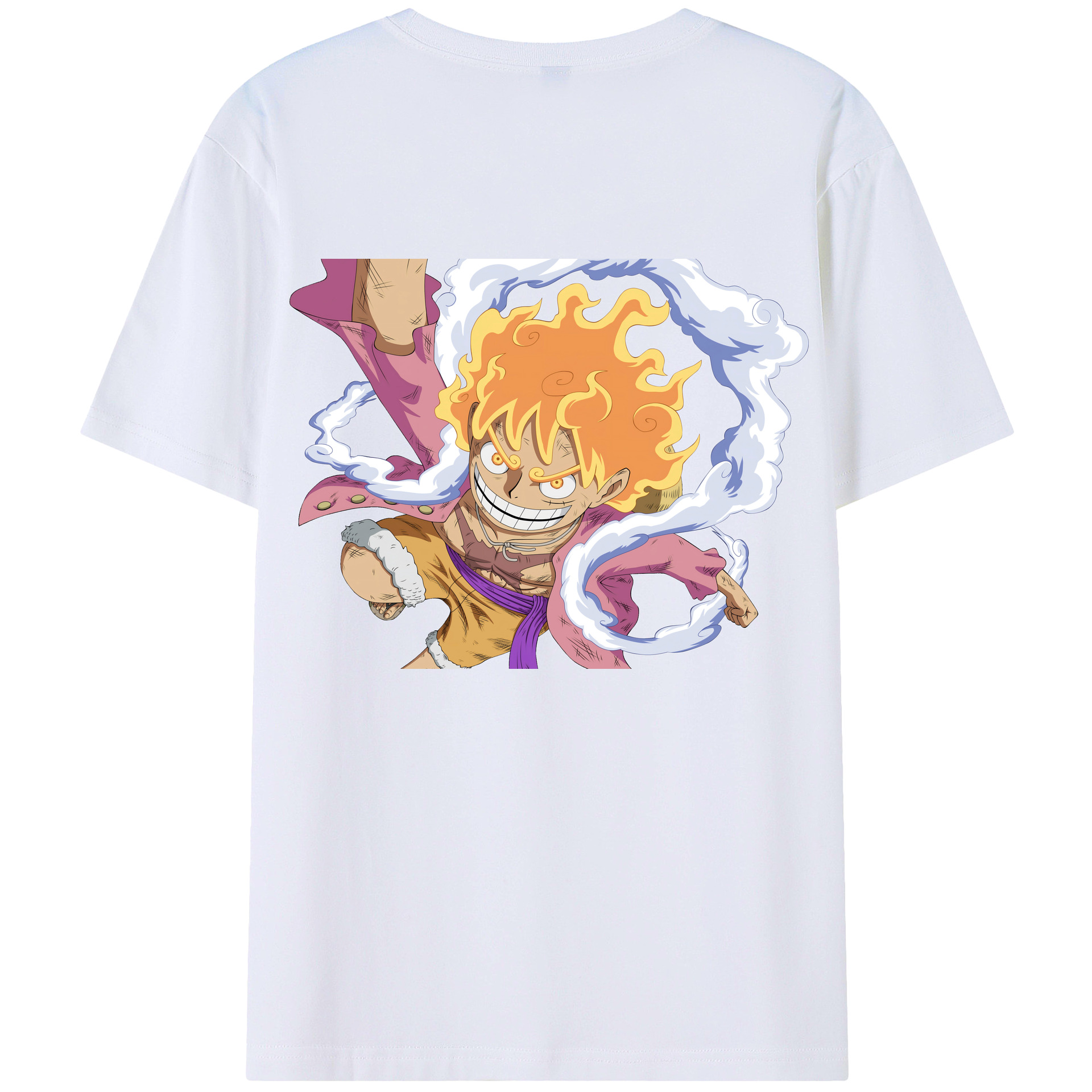 ワンピース モンキー・D・ルフィ ONE PIECE Monkey D. Luffy レディース半袖Tシャツ(バックプリント)